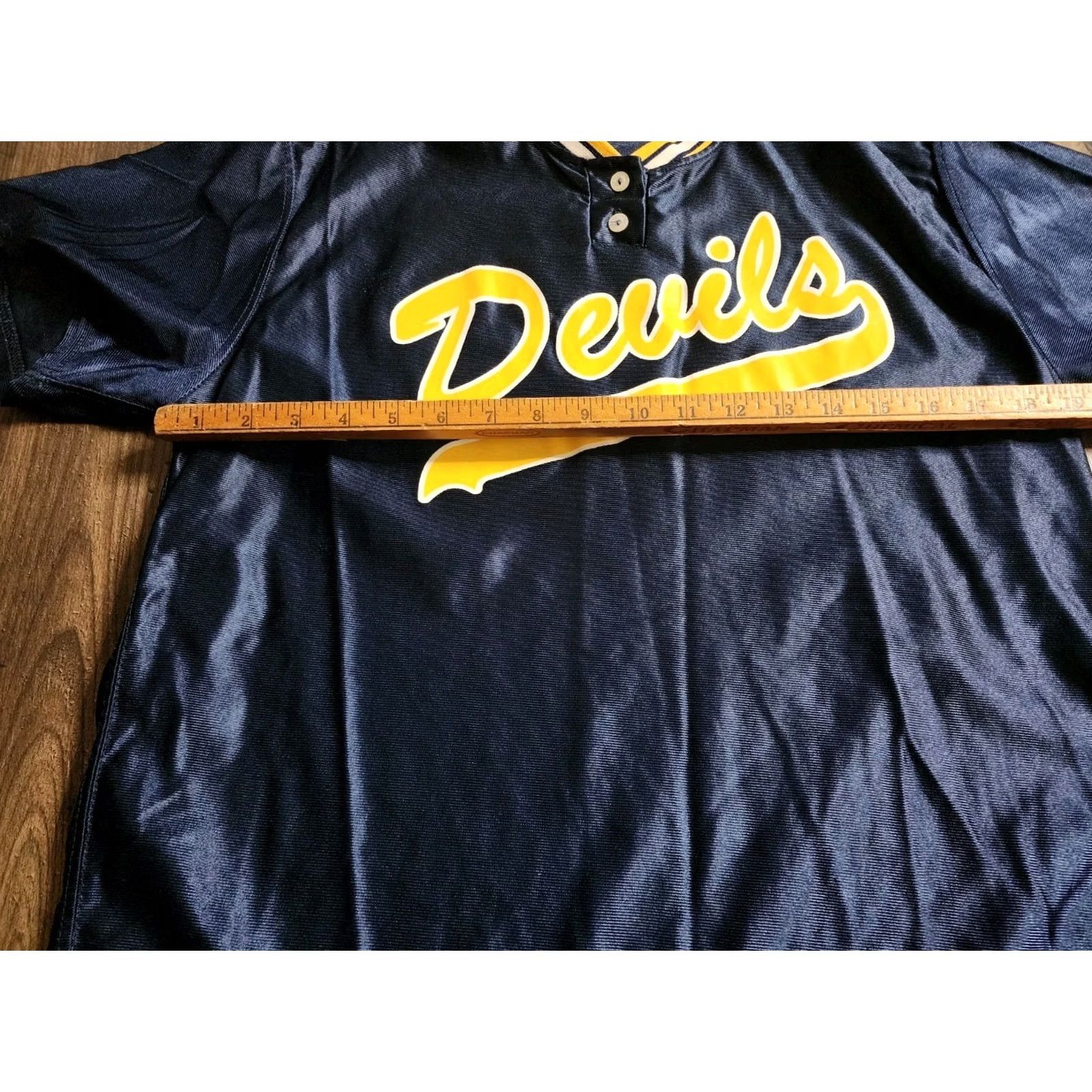 Vintage Rare Vintage Pro Pak Devils Softball Jersey Shirt L Blue Womens 1980s Size L / US 10 / IT 46 - 3 Thumbnail