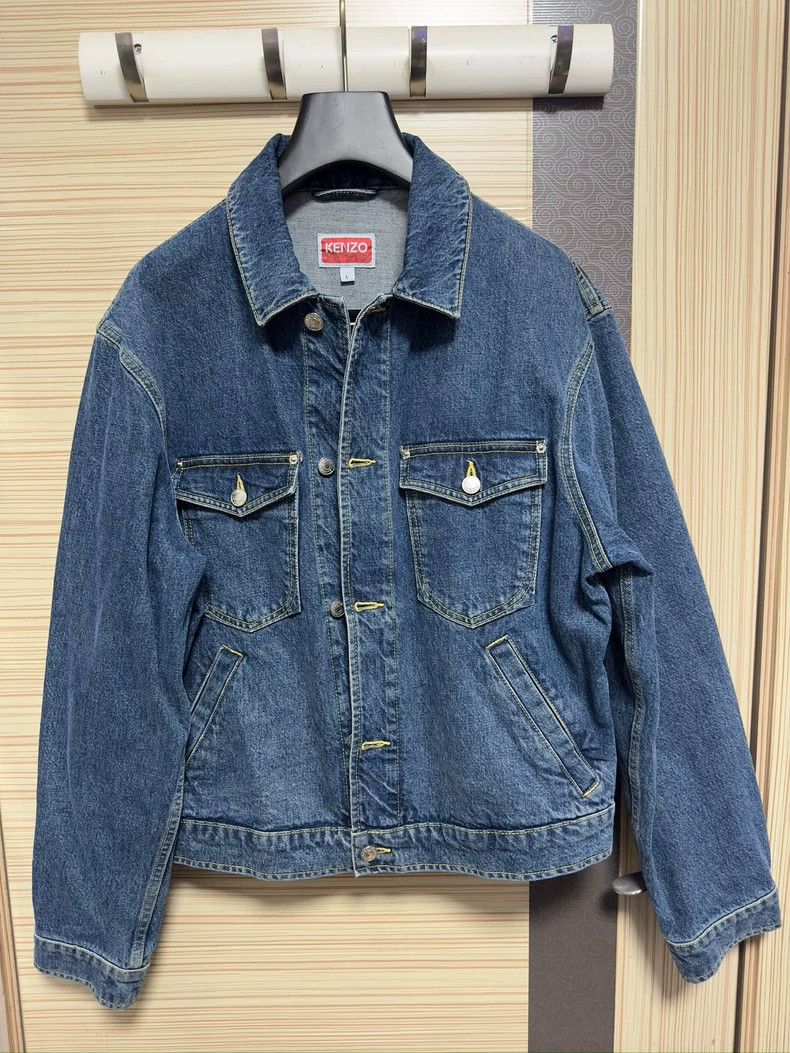 Kenzo KENZO Haitang Flower denim jacket Size US L / EU 52-54 / 3 - 4 Thumbnail