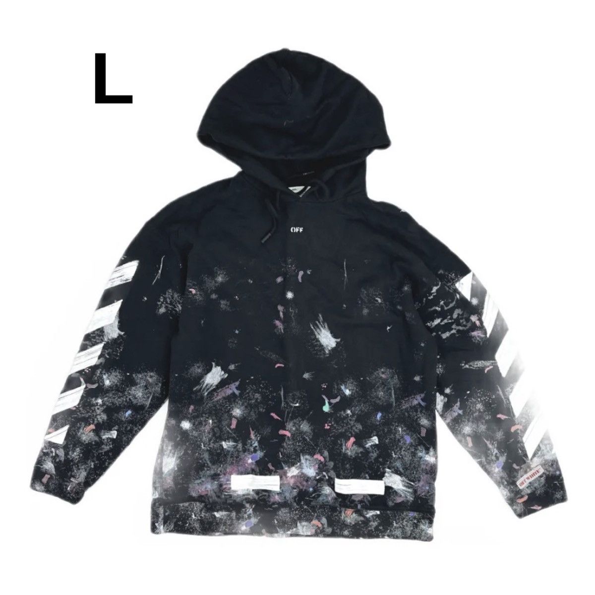 トップス OFF-WHITE Diag Galaxy Over zip Hoodie Off-White Off-White Diag Galaxy Brushed Zip Hoodie | Grailed