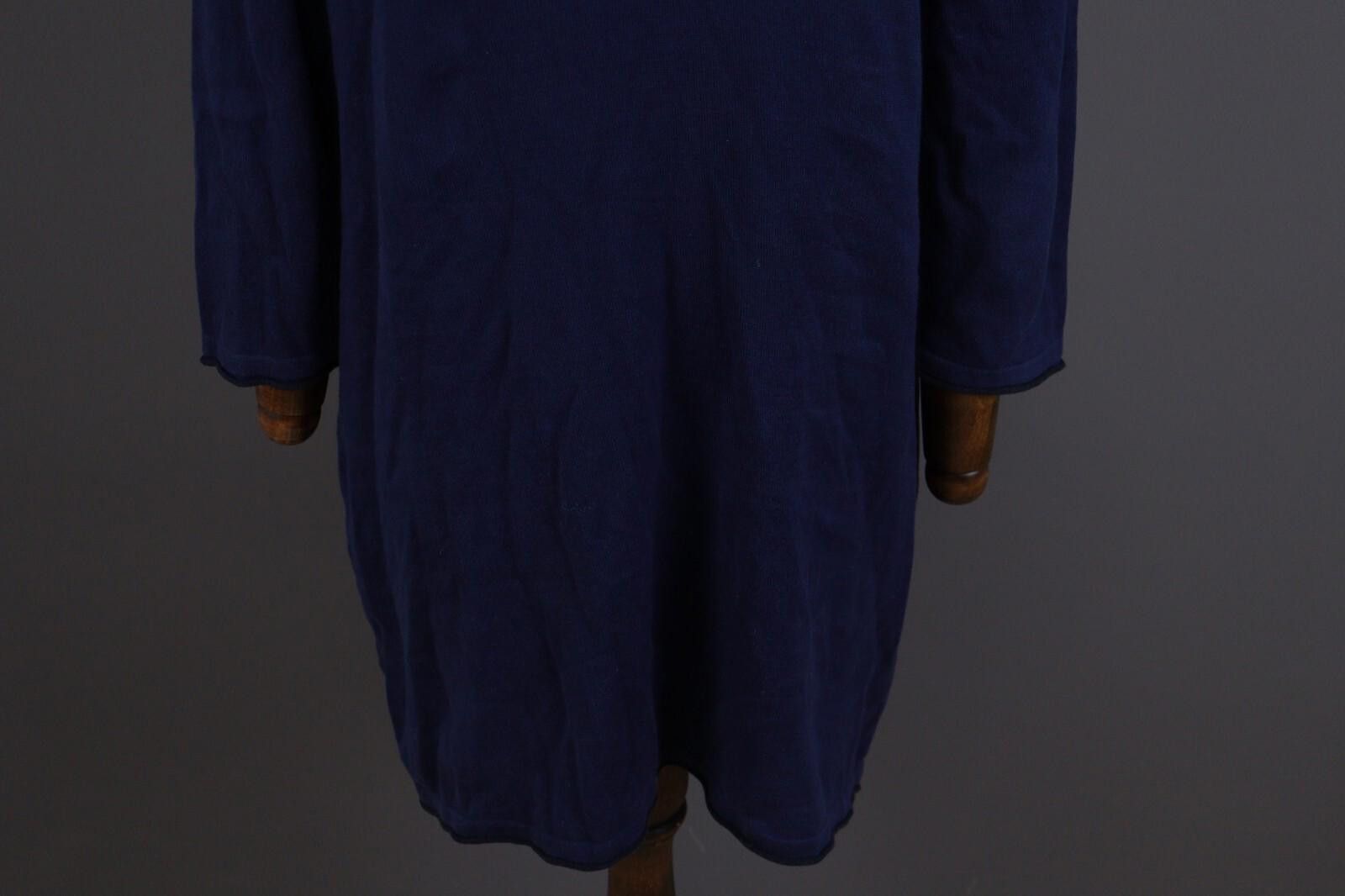 Designer Gudrun Sjoden Blue Long Sleeve V-Neck A-Line Dress Size M Size M / US 6-8 / IT 42-44 - 10 Thumbnail