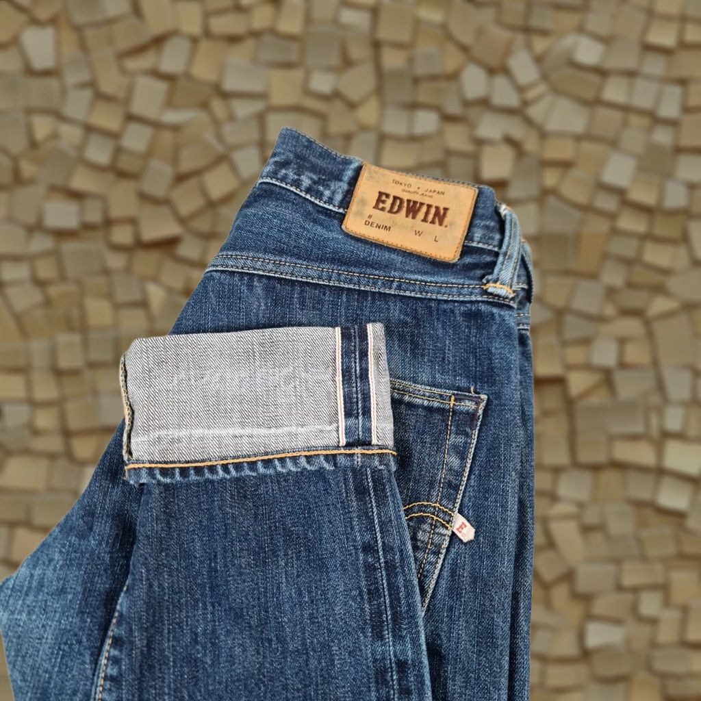 Edwin Edwin ED-55 Jeans Mens W30 L30 Blue Relaxed Selvedge Japanese Denim Size US 30 / EU 46 - 1 Thumbnail