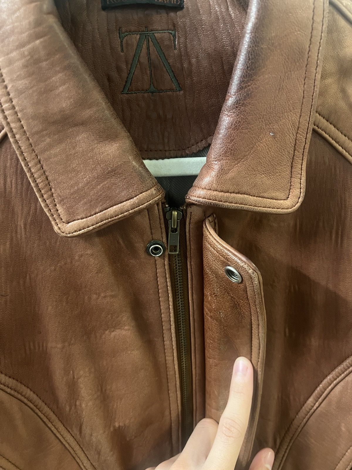 Vintage Cropped leather jacket Size US M / EU 48-50 / 2 - 3 Thumbnail