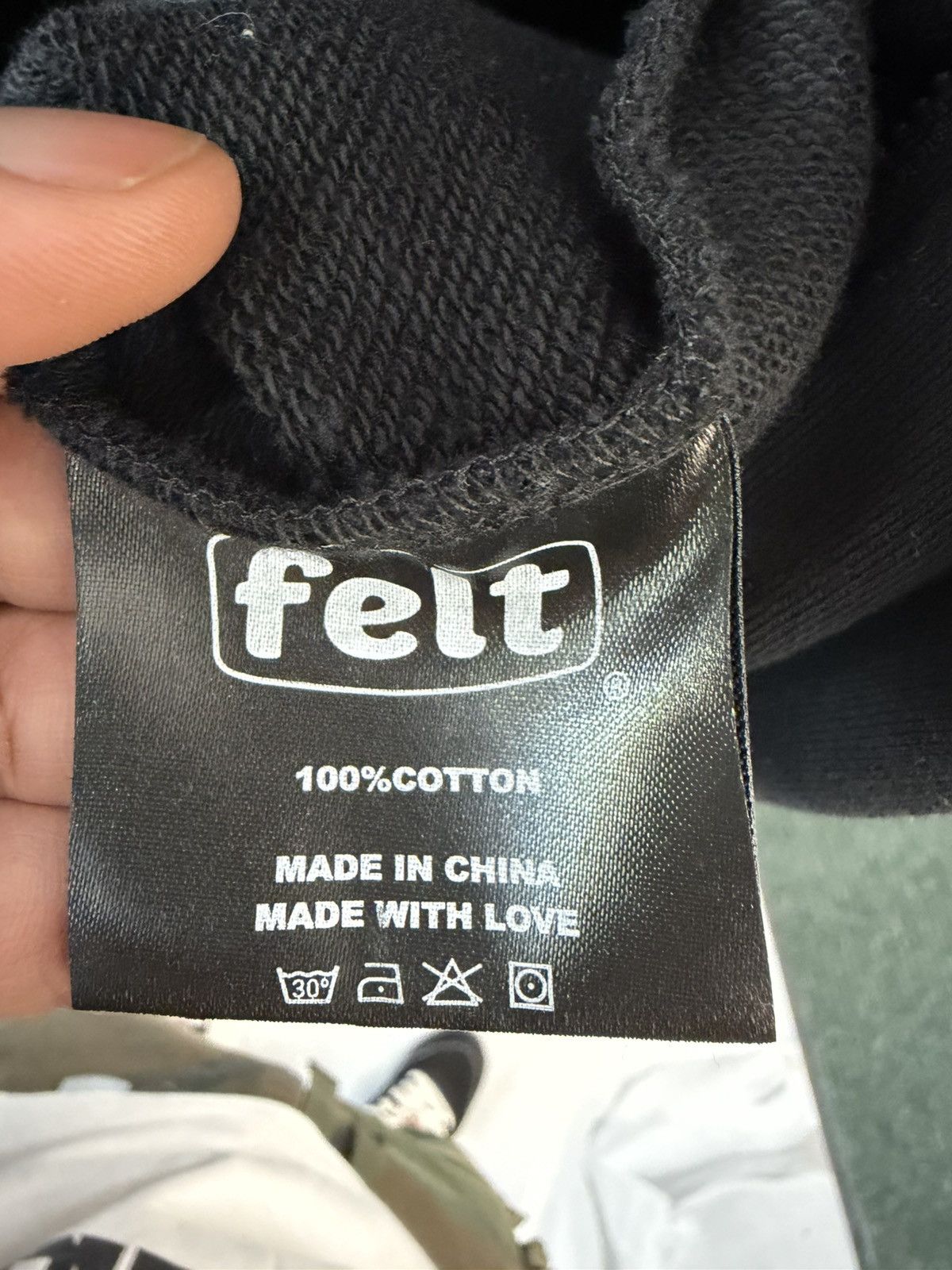 FELT FELT “Contrast Stitched” Black Zipper Hoodie Size US M / EU 48-50 / 2 - 7 Thumbnail