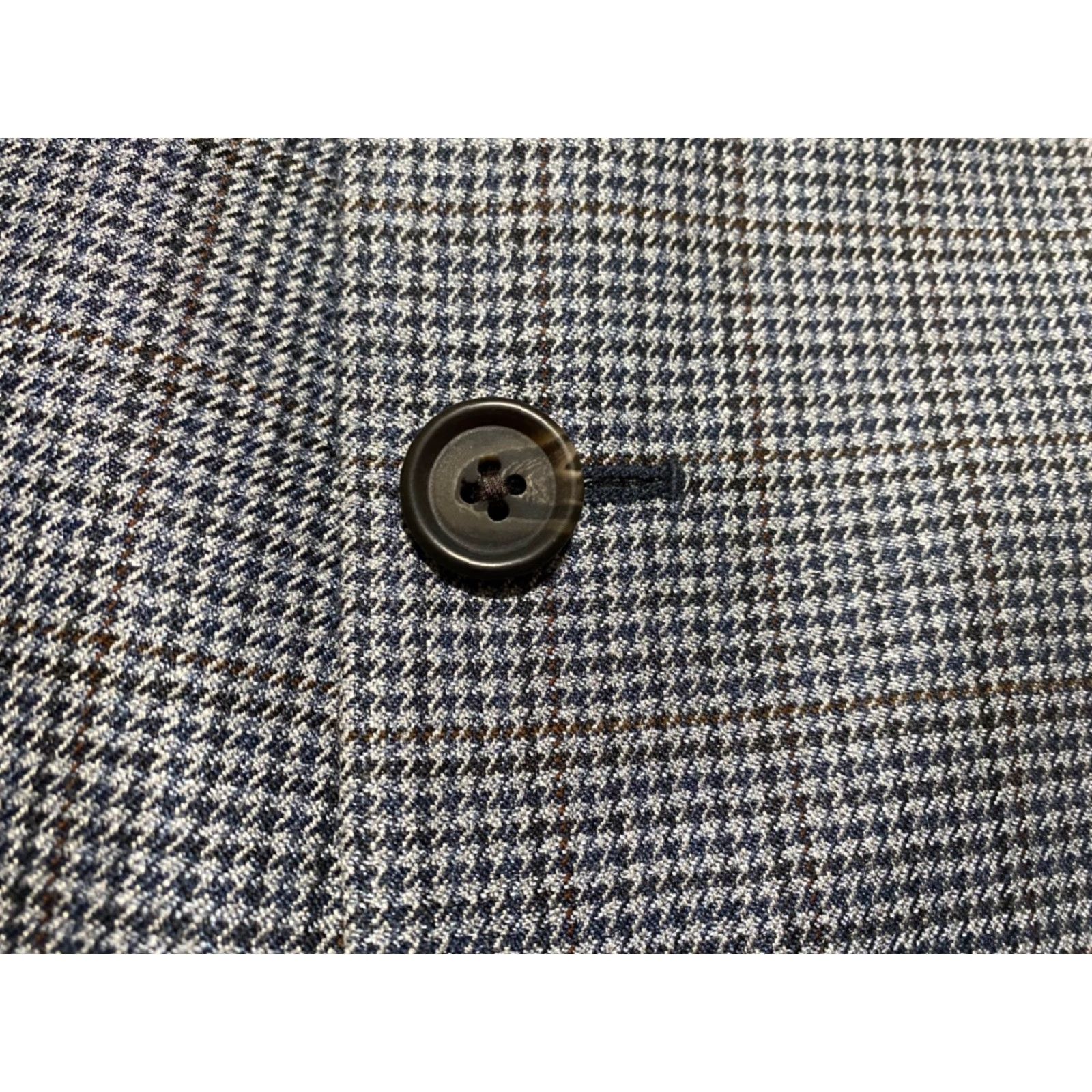 Ralph Lauren Lauren Ralph Lauren Blazer Mens 46 Multicolor Plaid Silk Wool Blend 2-Button Cardigan? Size 46R - 4 Thumbnail