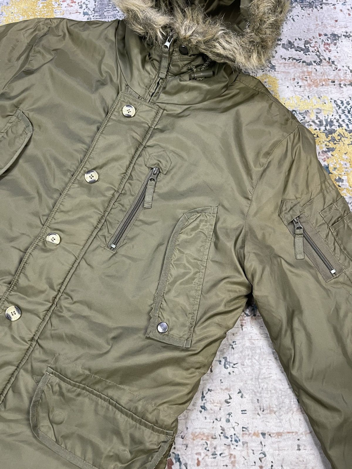 George George Military Type N3-B Nylon Fur Snorkel Parka Size US M / EU 48-50 / 2 - 8 Thumbnail