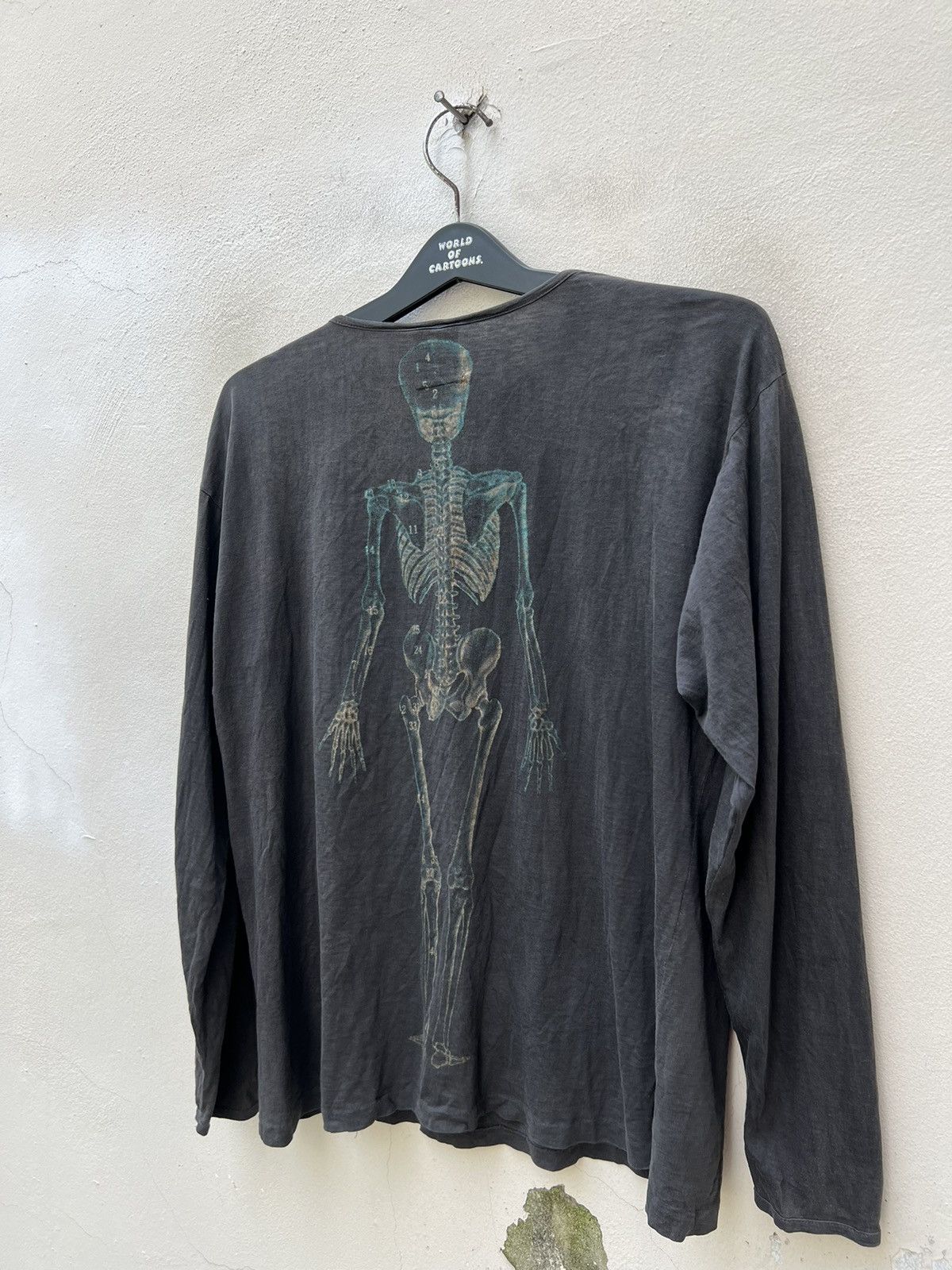 Vintage Vintage Coup D Etat Skeleton Xray Sun Faded Black t shirt Size US M / EU 48-50 / 2 - 19 Thumbnail