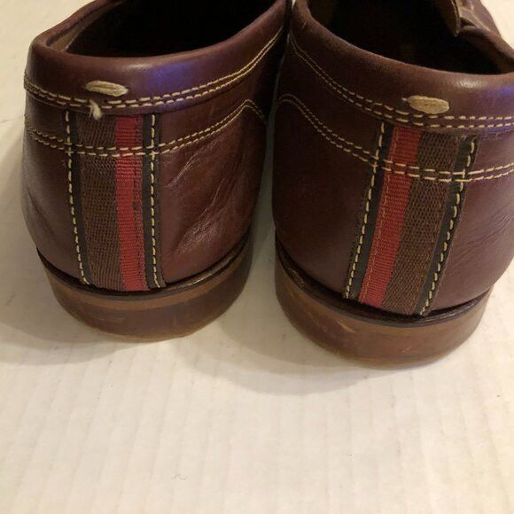 Cole Haan COLE HAAN MEN'S BROWN LEATHER SLIP-ON LOAFERS SIZE: 11M Size US 11 / EU 44 - 6 Thumbnail