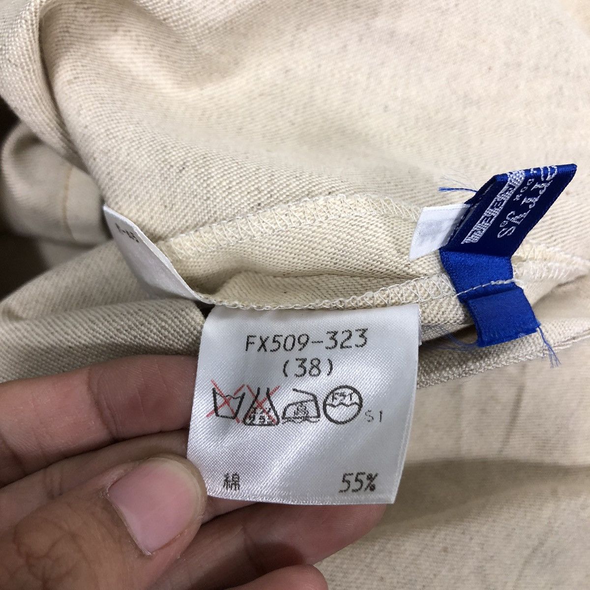 Burberry Vintage Burberrys London Blue Label Skirt Chore Duck Canvas Size 28" / US 6 / IT 42 - 14 Thumbnail