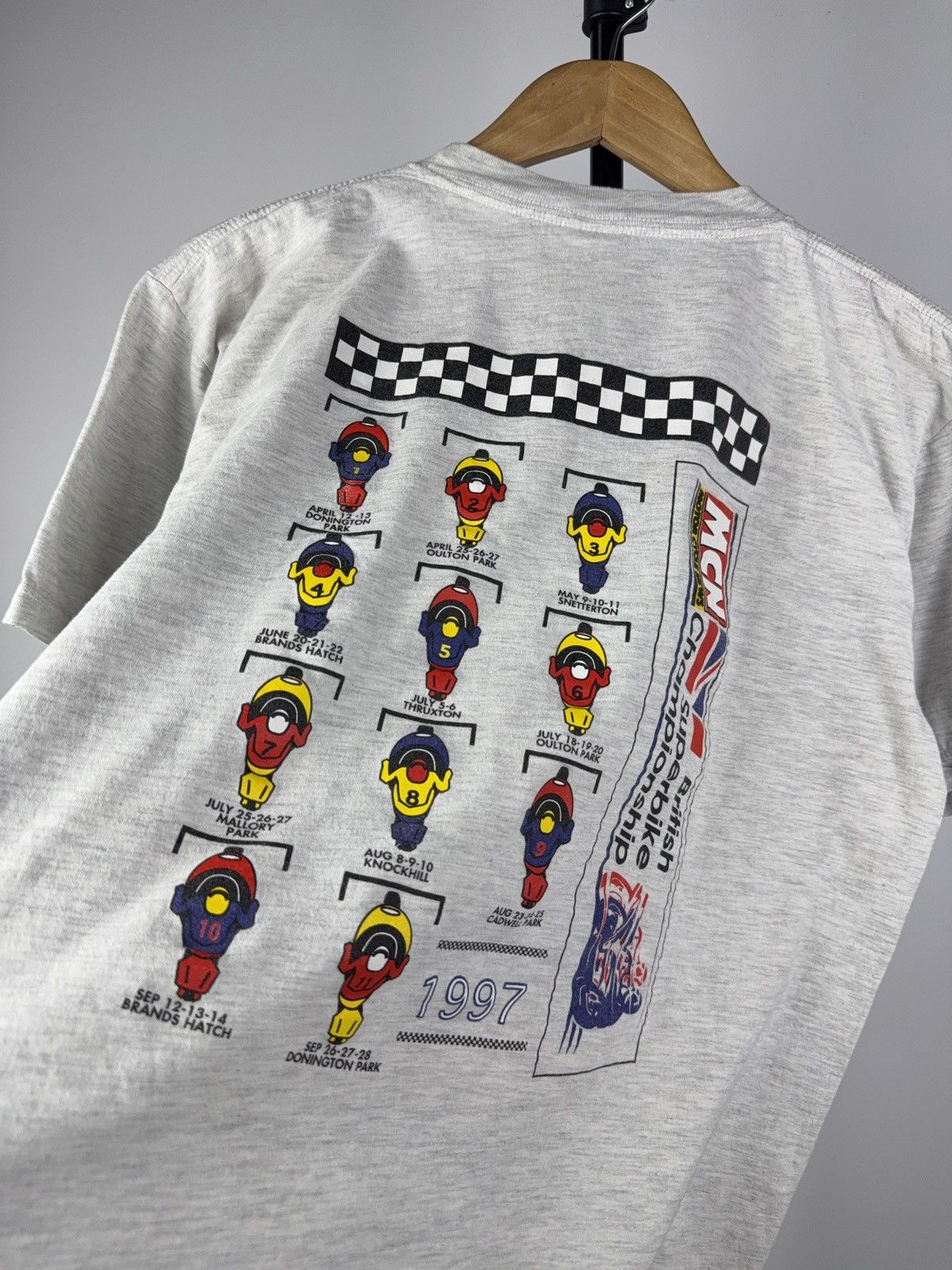 Vintage Vintage 1998 Super Bike British Championship Moto T shirt Size US S / EU 44-46 / 1 - 10 Thumbnail