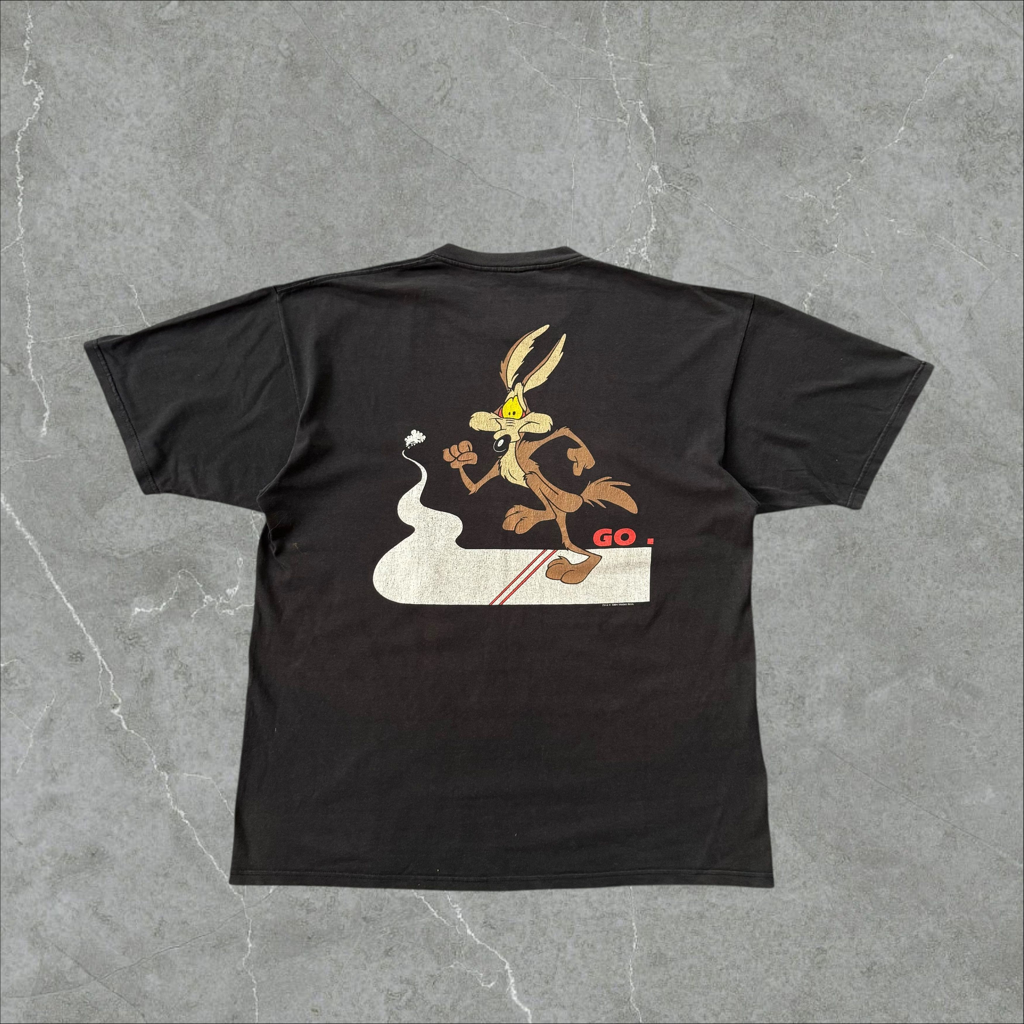 Vintage 1994 Looney Tunes NASCAR Tee Wile E Coyote WB