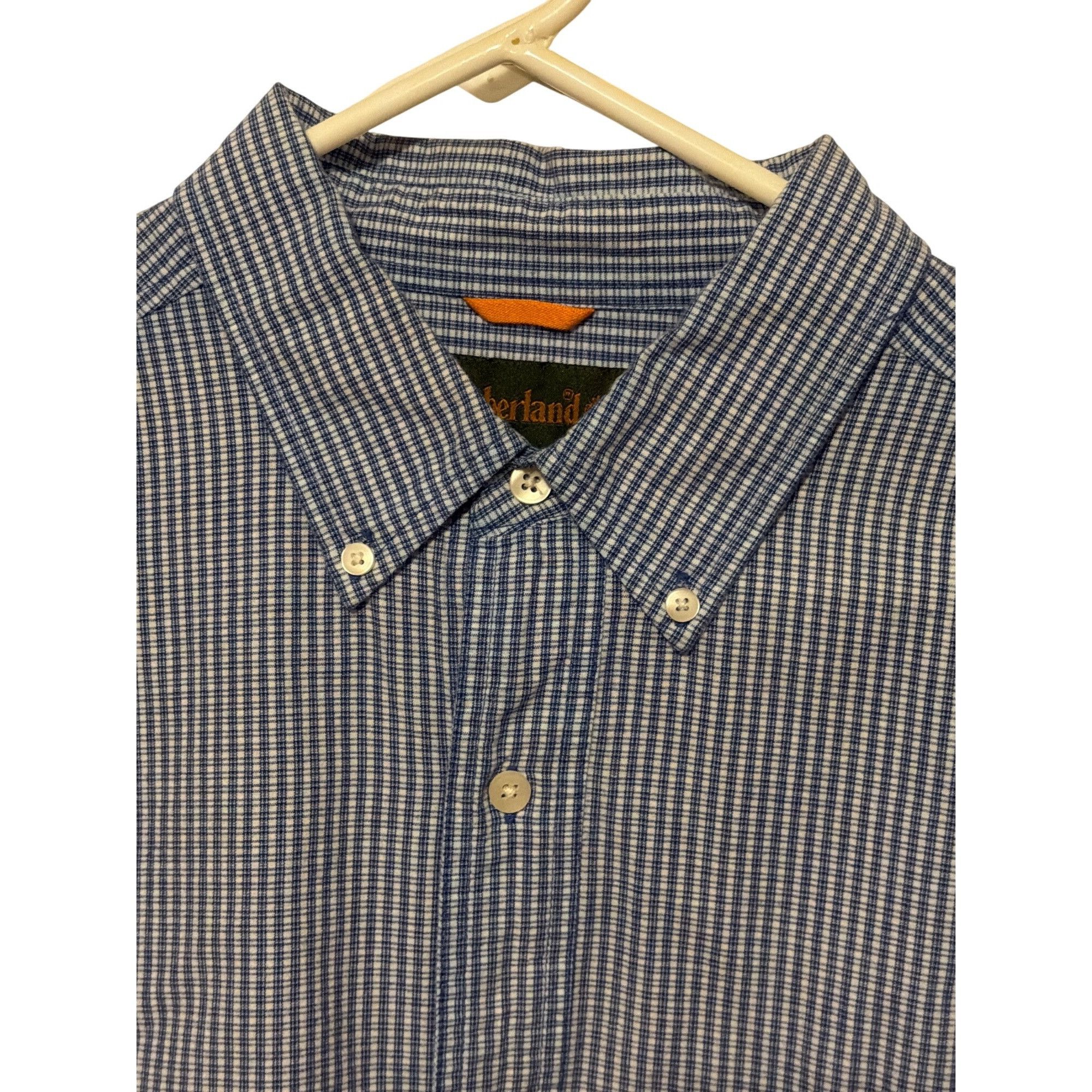 Timberland Timberland Blue White Plaid Button Down Shirt Long Sleeves C Size US L / EU 52-54 / 3 - 4 Thumbnail