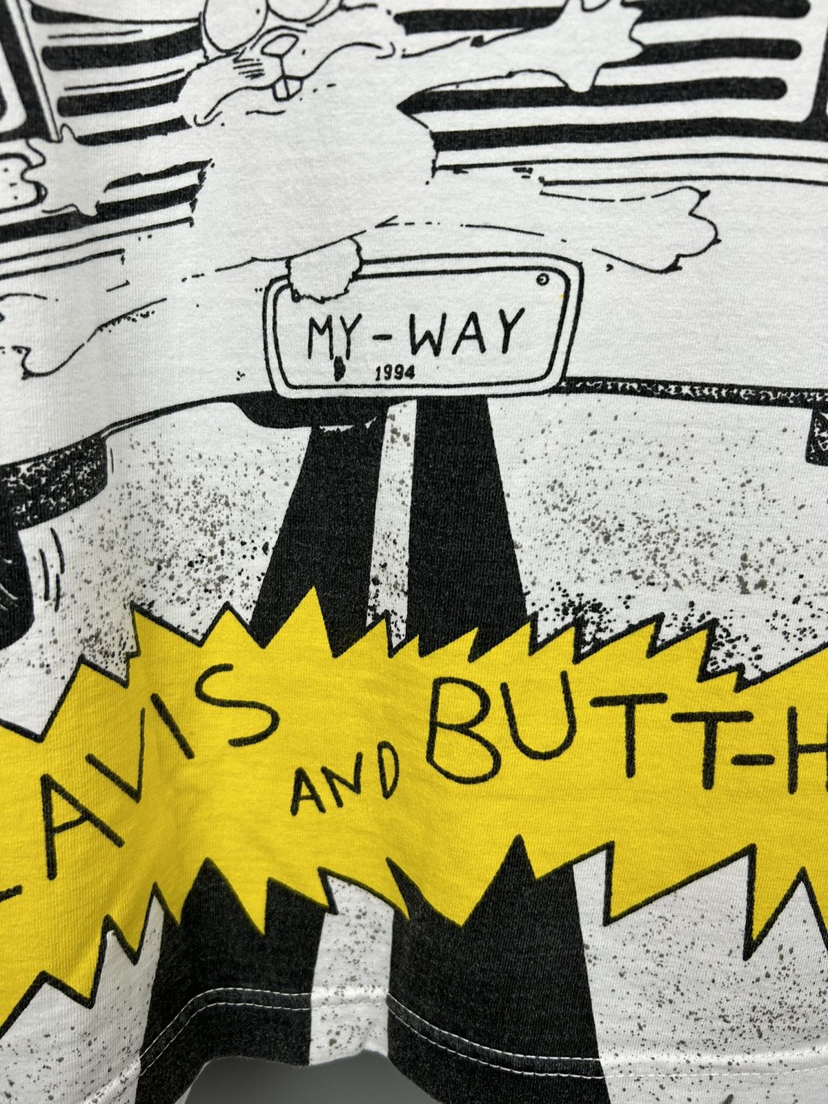 Mtv VTG 1994 Beavis and Butthead All Over Print T Shirt Size US XL / EU 56 / 4 - 16 Thumbnail