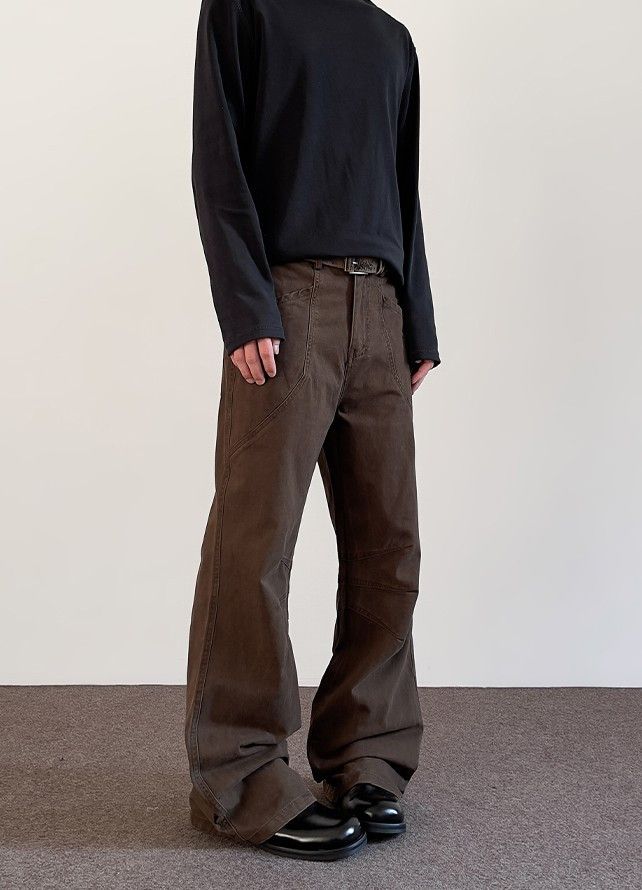 Jean × Vintage Brown Embroidered Stacked Flare Jeans Size US 30 / EU 46 - 4 Thumbnail