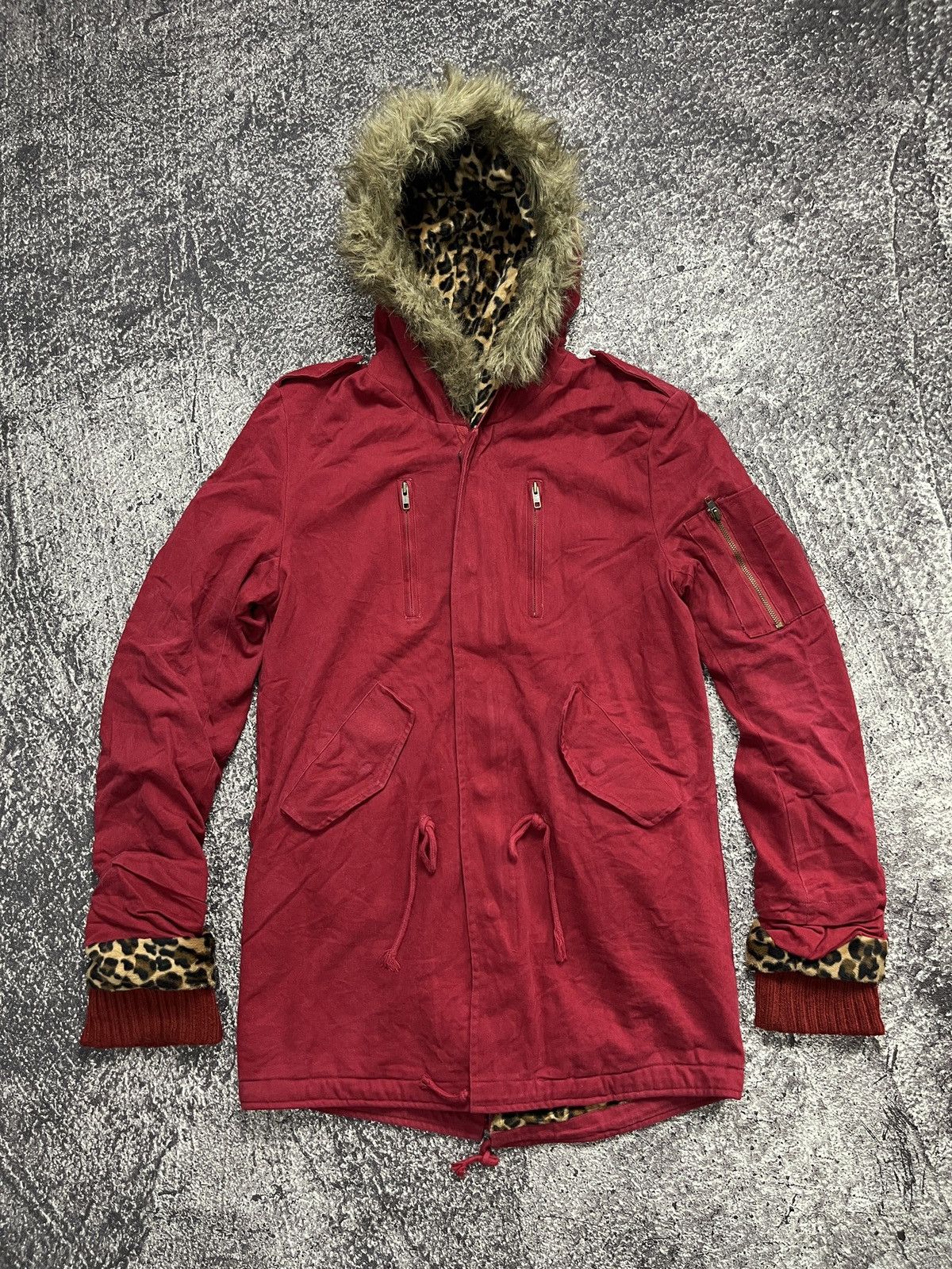 Kazuyuki Kumagai Attachment Attachment leopard parka fur jaket Size US L / EU 52-54 / 3 - 1 Thumbnail