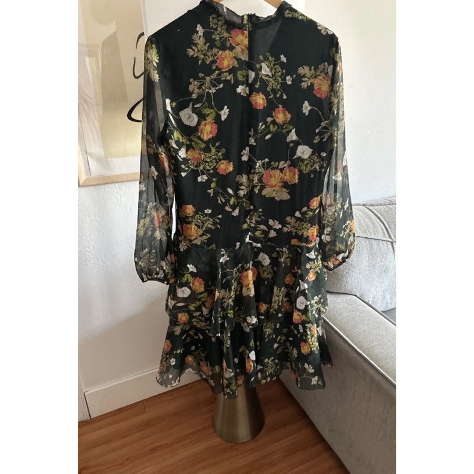 Ralph Lauren Lauren Ralph Lauren Floral Georgette Ruffles Dress Size 4 Size S / US 4 / IT 40 - 10 Thumbnail
