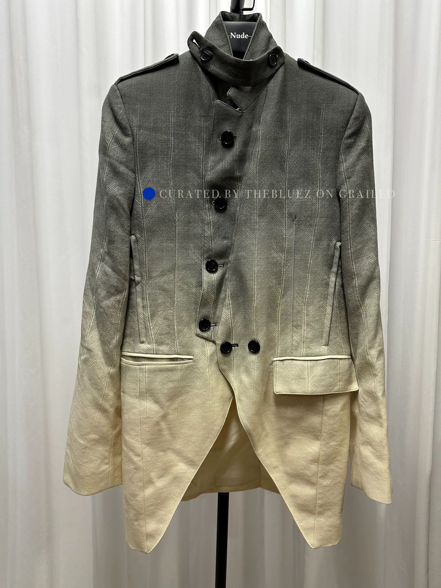 Ann Demeulemeester Unique Virgin Wool Blazer in Multi Size US XS / EU 42 / 0 - 1 Thumbnail