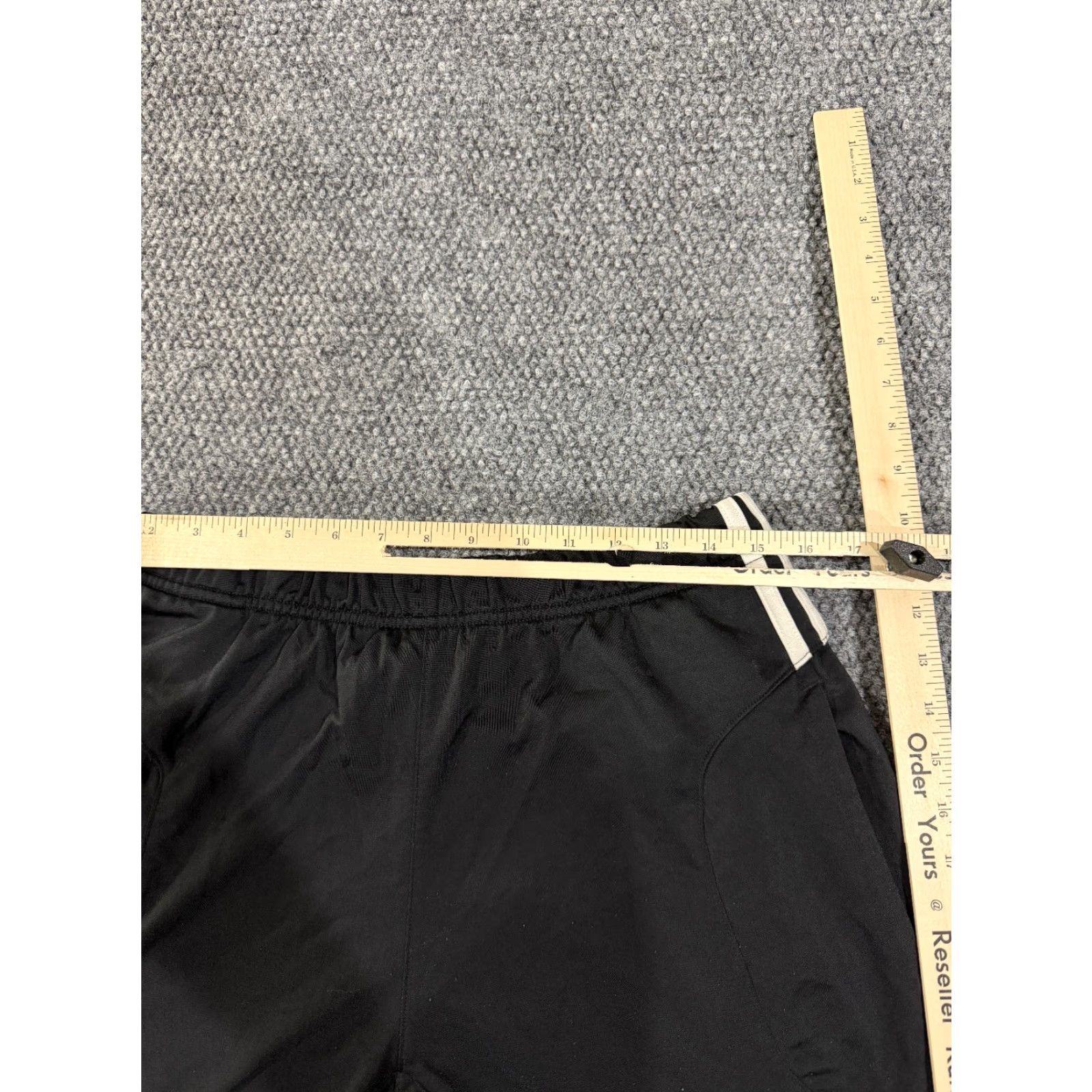 Adidas Adidas Track Pants Mens Large Black Three Stripes Trefoil Athletic Joggers L Black Size US 33 - 5 Thumbnail