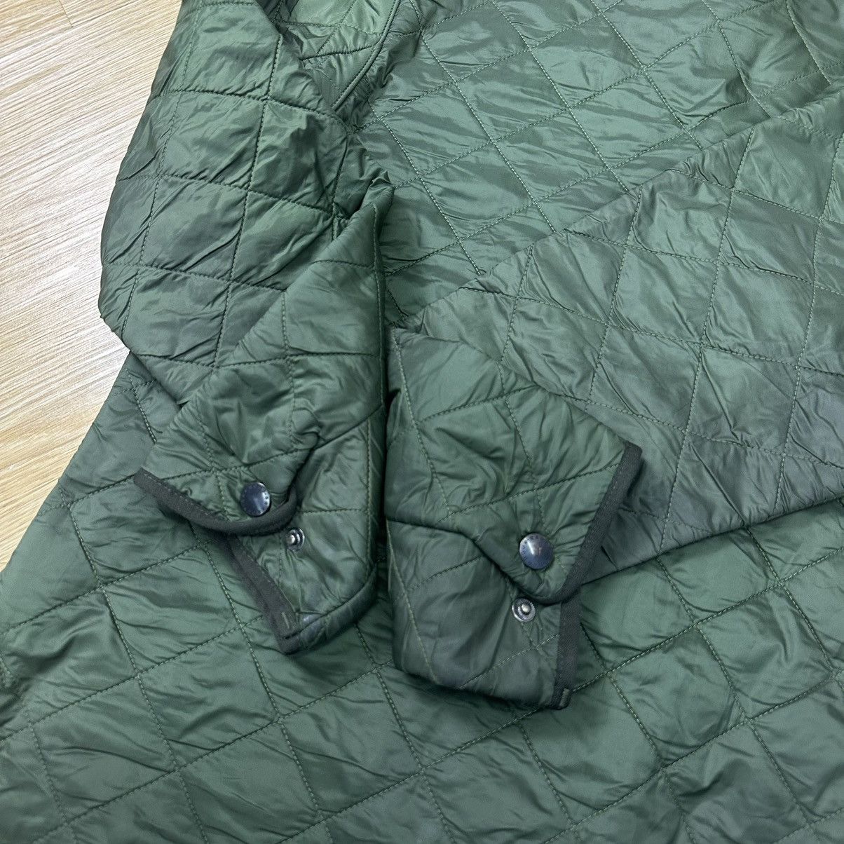 Barbour Vintage Barbour Polar Quilted Green Jacket Z183 Size US S / EU 44-46 / 1 - 8 Thumbnail
