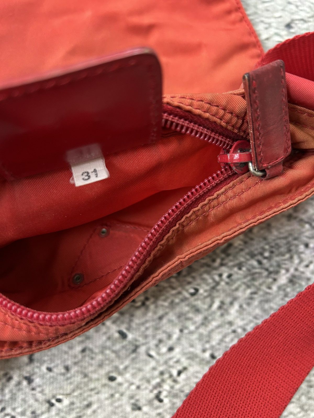 Prada Prada red shoulder bag nylon mini Size ONE SIZE - 8 Thumbnail