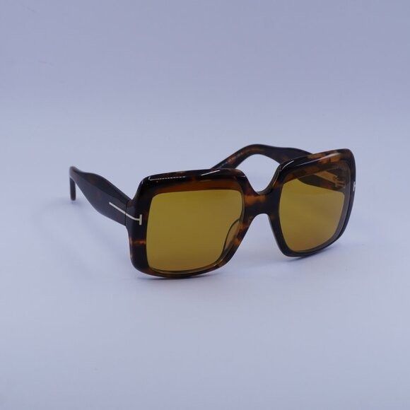 Tom Ford Tom Ford FT1194 52E Aurora Sunglasses Dark Havana Square Size ONE SIZE - 5 Thumbnail