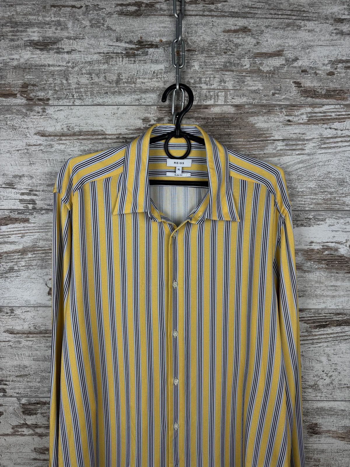 Reiss Mens Vintage Reiss crazy shirts button up Hawaiian viscose Size US XL / EU 56 / 4 - 3 Thumbnail