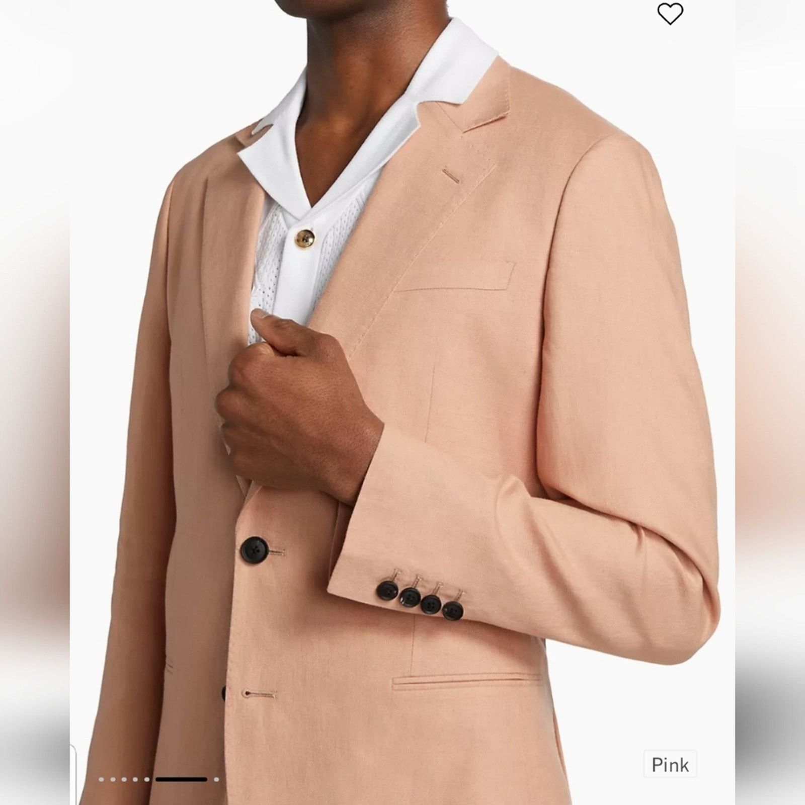Reiss Reiss Kin B Linen Two-Button Blazer, Size 40, RP $515.00 Size 40R - 6 Thumbnail