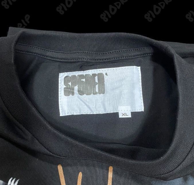 Sp5der Travis Scott x Sp5der Airbrush Black OG Web Cactus Tee (XL) Size US XL / EU 56 / 4 - 4 Thumbnail
