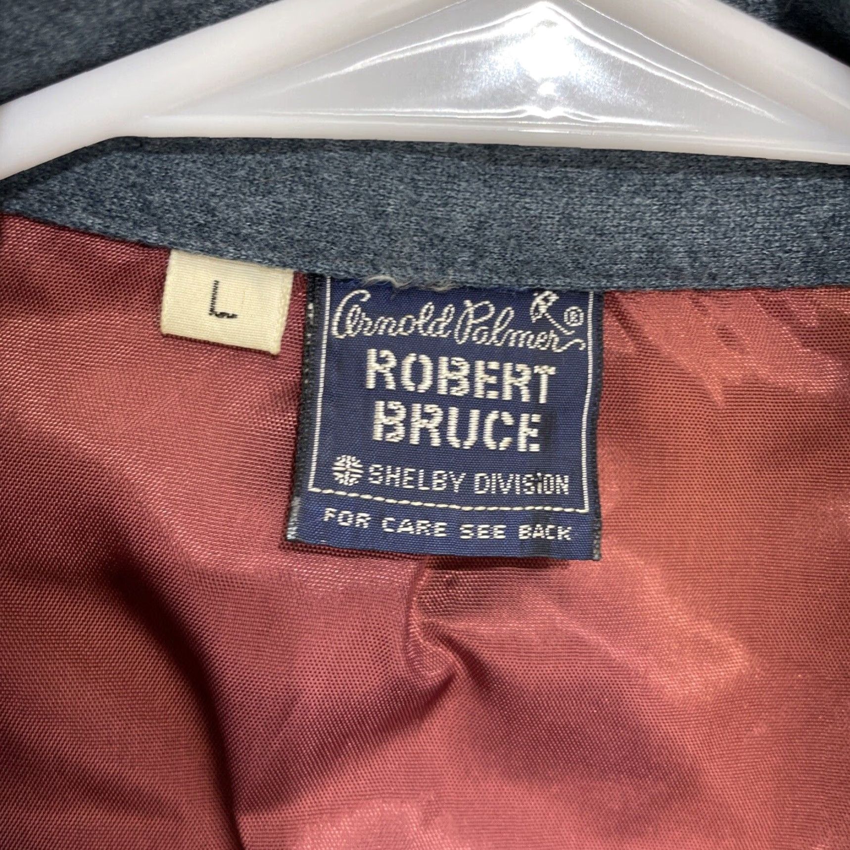 Vintage VINTAGE Arnold Palmer Outer Shirt Jacket Robert Bruce Made In USA L Blue Casual 80s Mens/Adults Size US L / EU 52-54 / 3 - 2 Thumbnail