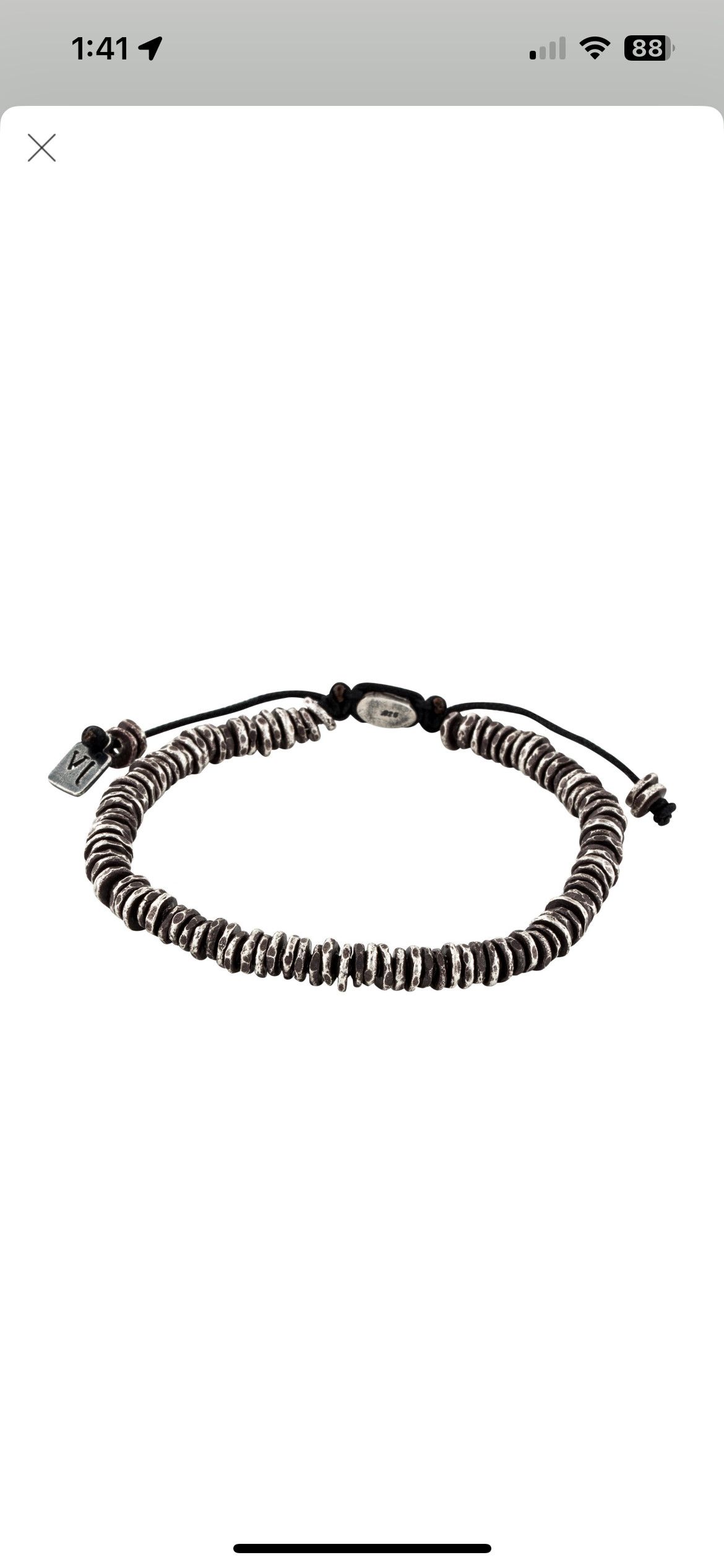 image of John Varvatos - Sterling Silver Bead Bracelet, Men's