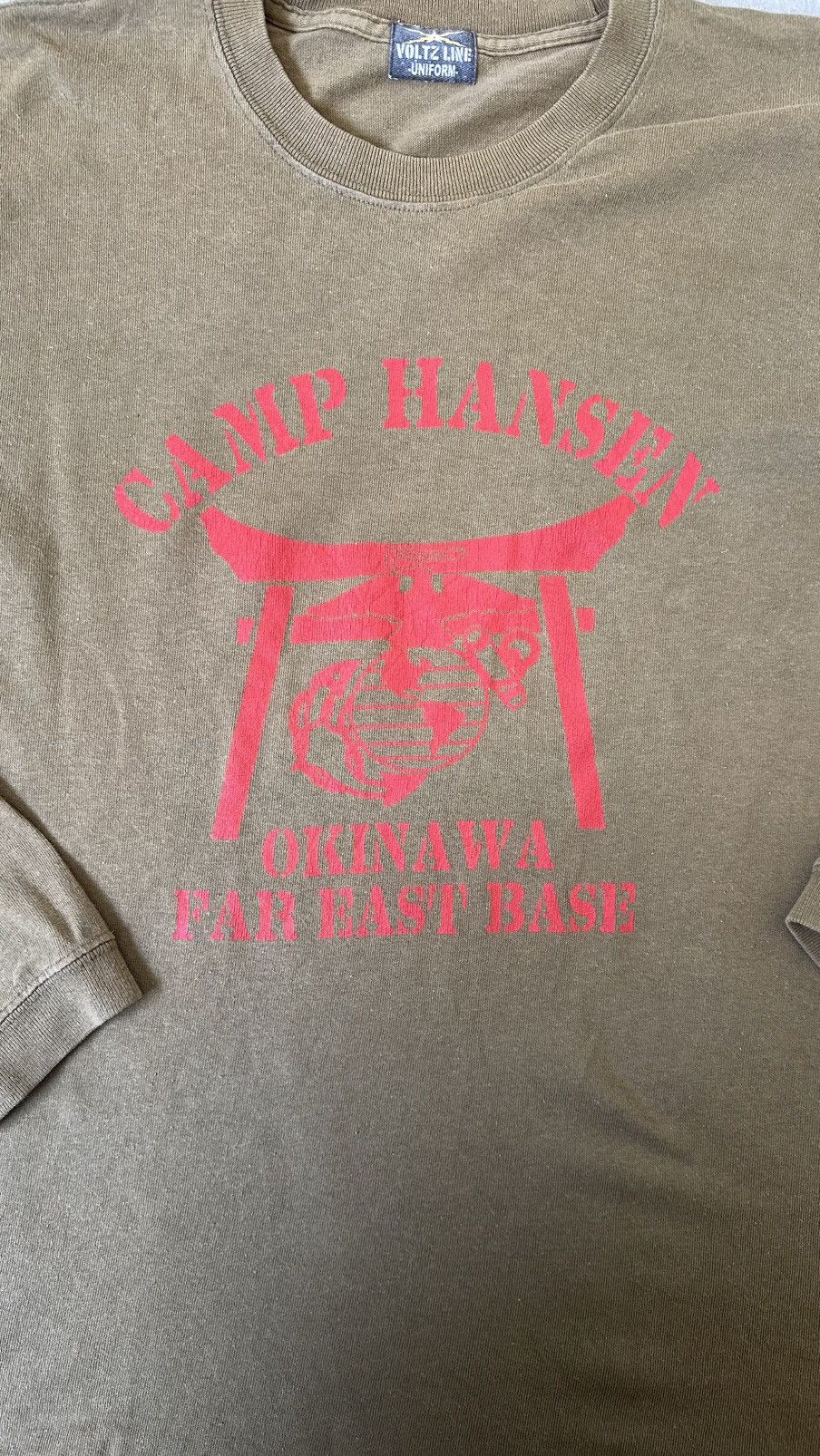 Japanese Brand VOLTZ LINE UNIFORM CAMP HANSEN OKINAWA MILITARY TEE Size US M / EU 48-50 / 2 - 2 Thumbnail