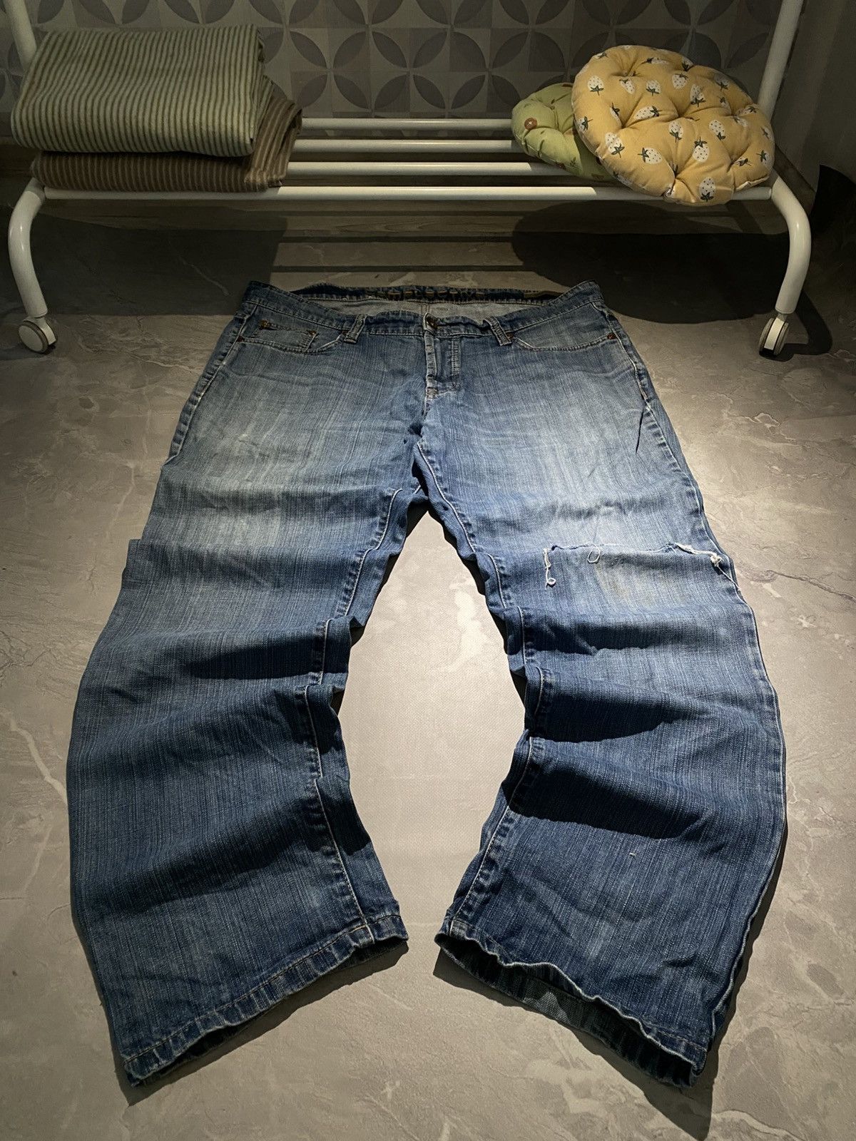 Japanese Brand Rare Avant-Garde Jeans Kabeen Japan Y2K Rap Style