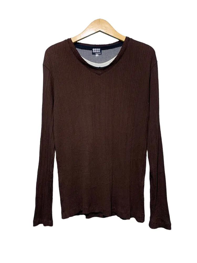 Takeo Kikuchi Y2k Takeo kikuchi triple layer neck gothic ribbed longsleeve Size US M / EU 48-50 / 2 - 1 Thumbnail