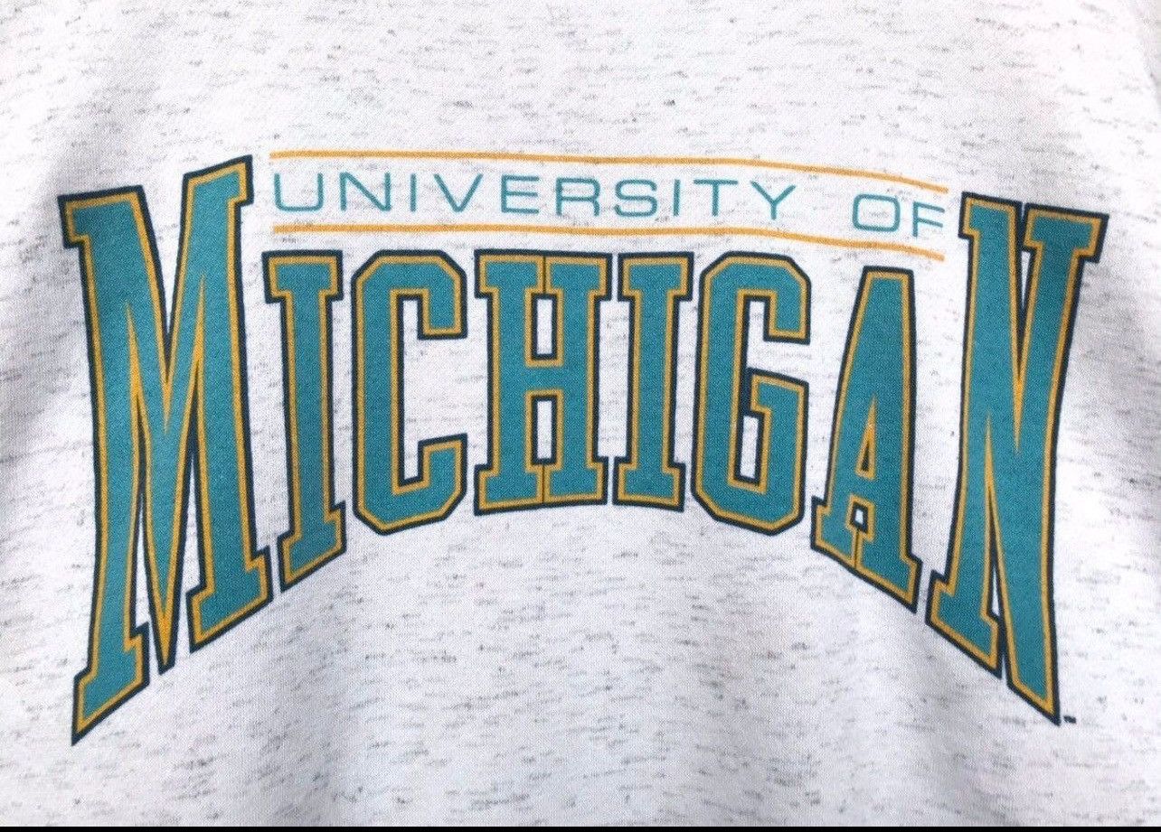 Vintage Vintage University Of Michigan Baggy Sweatshirt Size US L / EU 52-54 / 3 - 3 Thumbnail