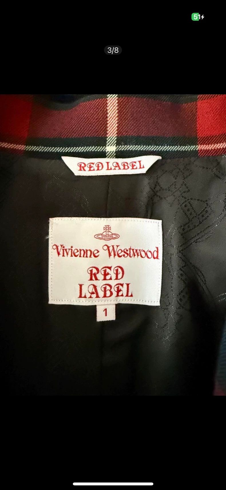 Other Vivienne Westwood Wool red and blue checkered coat set Size M / US 6-8 / IT 42-44 - 2 Thumbnail