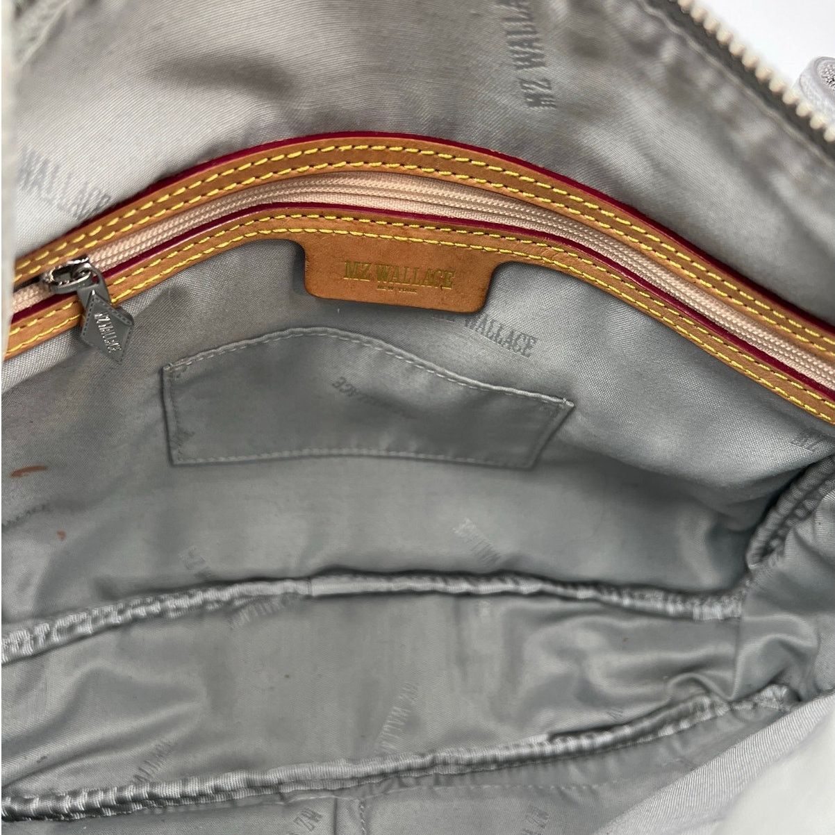 Other MZ Wallace Dawn Paige Crossbody Bag Gray Nylon Size ONE SIZE - 3 Thumbnail