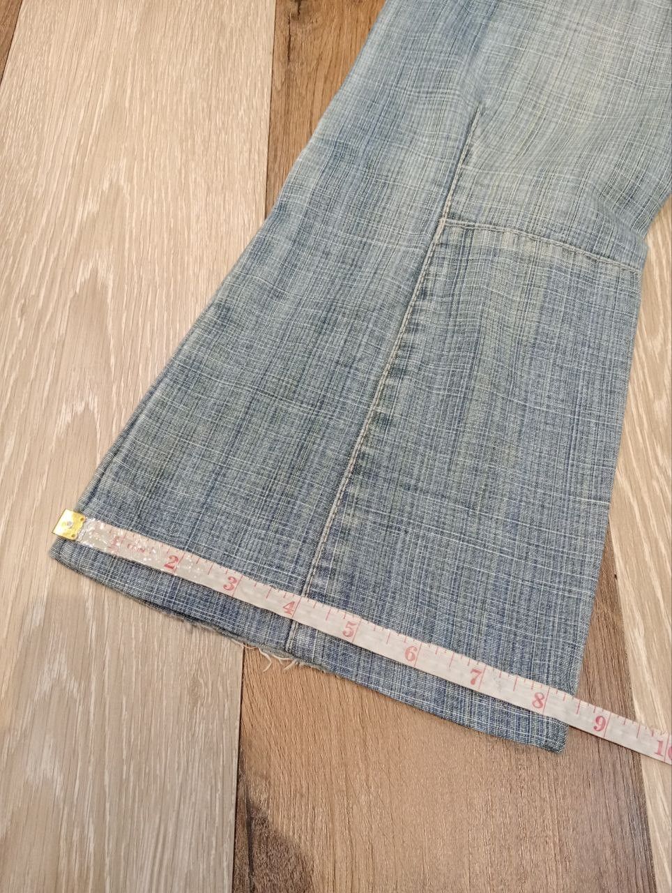 Marithe + Francois Girbaud MARITHE FRANCOIS GIRBAUD BANDAGE DENIM FLARED PANTS Size 29" - 16 Thumbnail