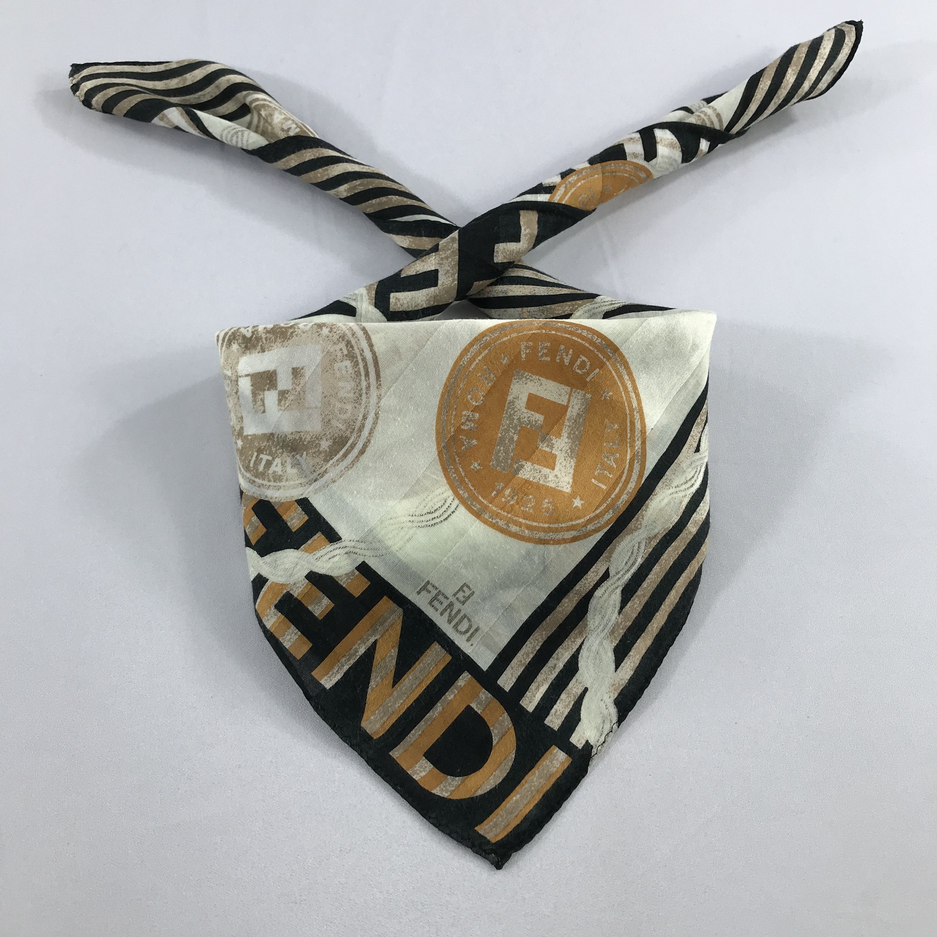 Vintage Vintage Fendi Bandana / Handkerchief / Neckerchief -S2263 Size ONE SIZE - 3 Thumbnail