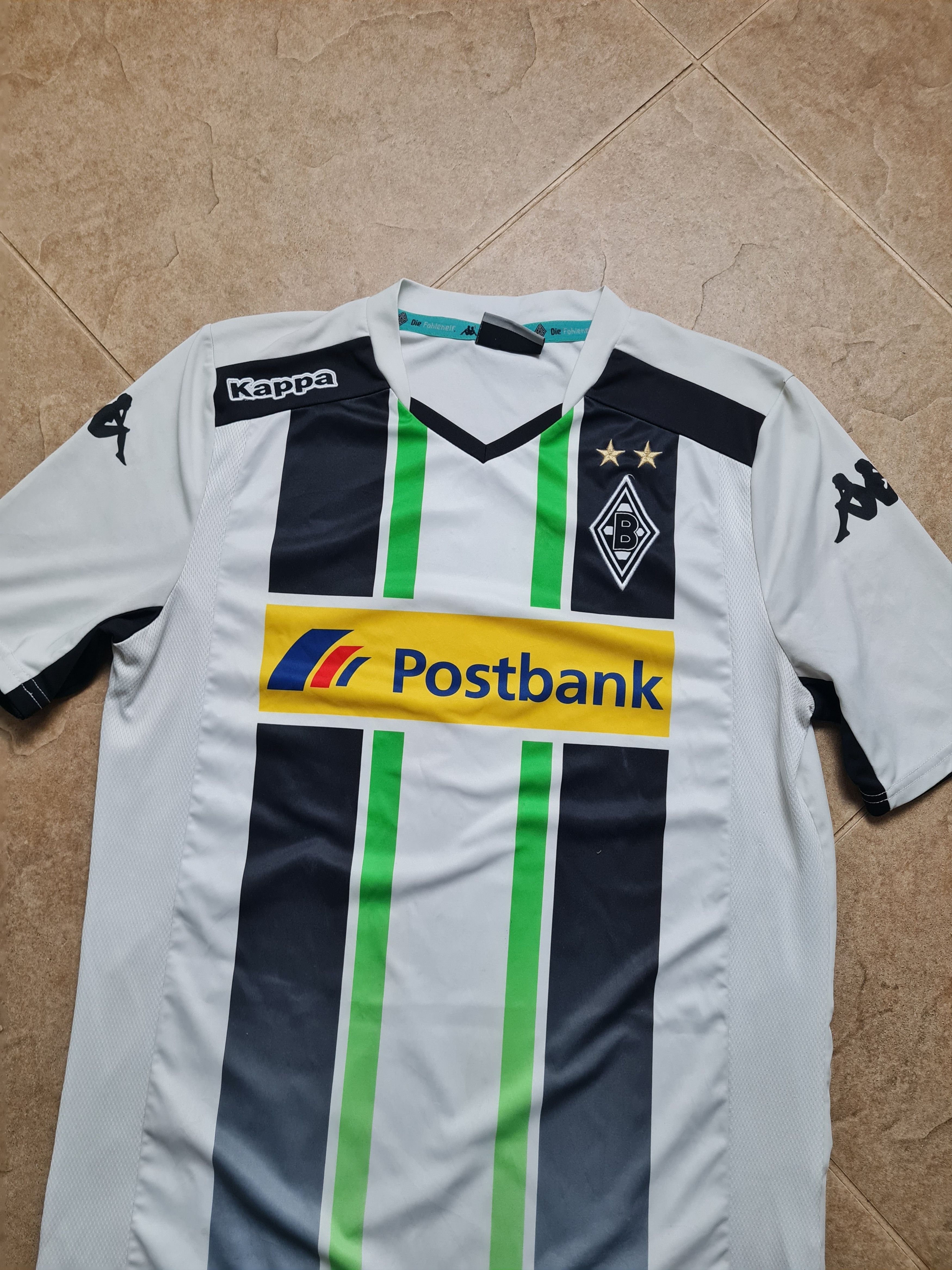 Kappa KAPPA BORUSSIA MONCHENGLADBACH 2015/2016 HOME FOOTBALL SHIRT Size US S / EU 44-46 / 1 - 4 Thumbnail