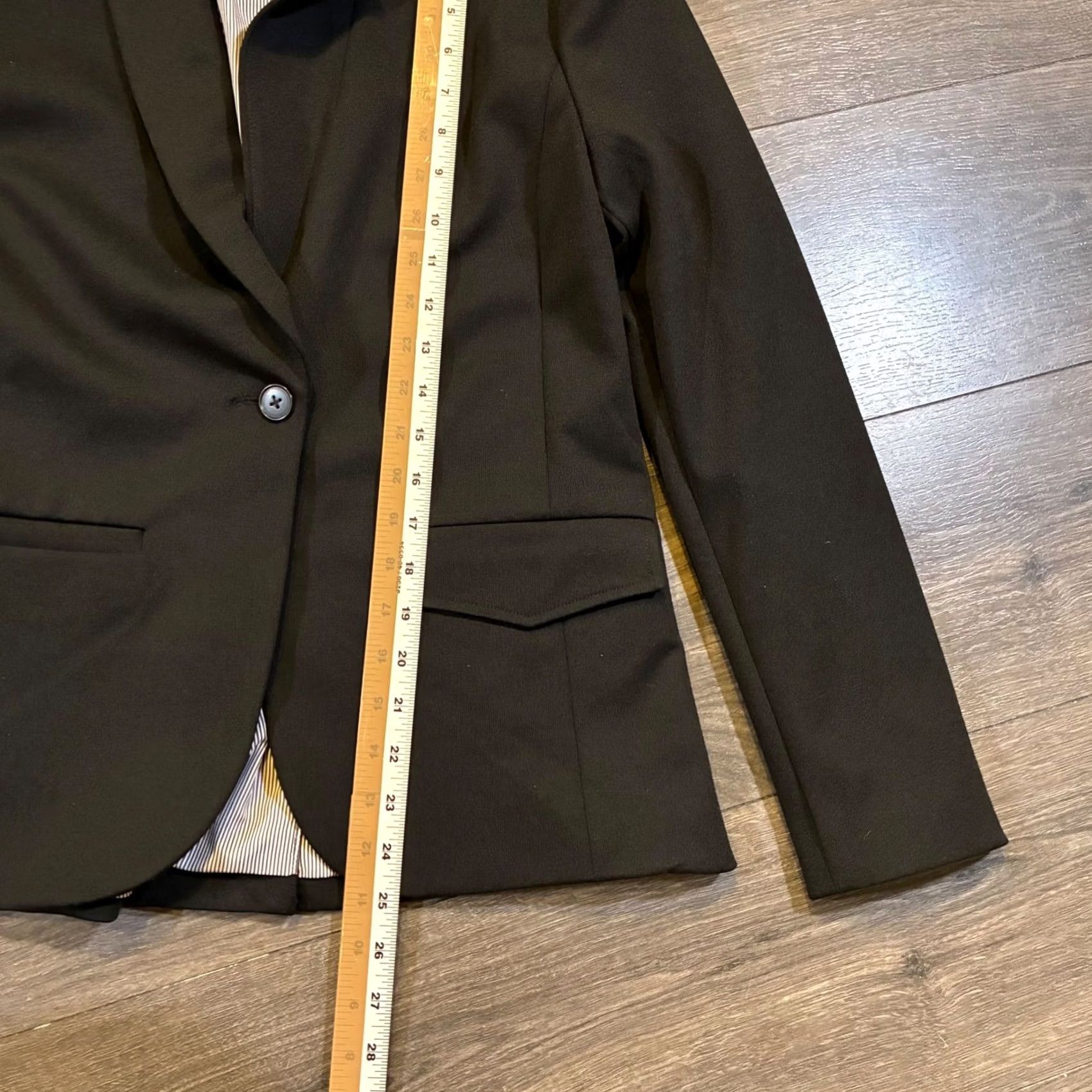 Gap GAP Blazer Womens Black One Button Career Office Jacket Shirt? Size S / US 4 / IT 40 - 8 Thumbnail