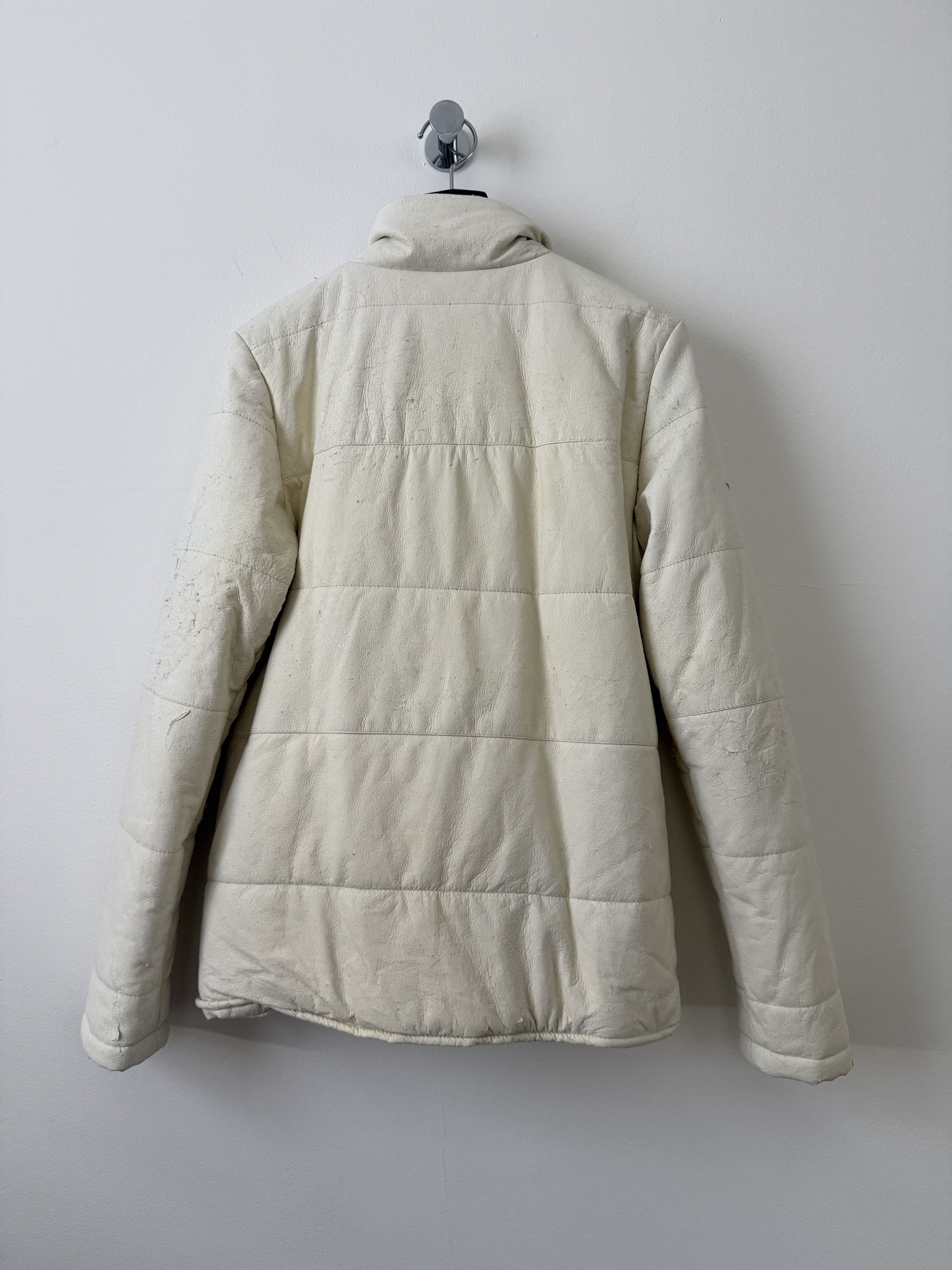 Giorgio Brato Leather Puffer Jacket Size M / US 6-8 / IT 42-44 - 4 Thumbnail