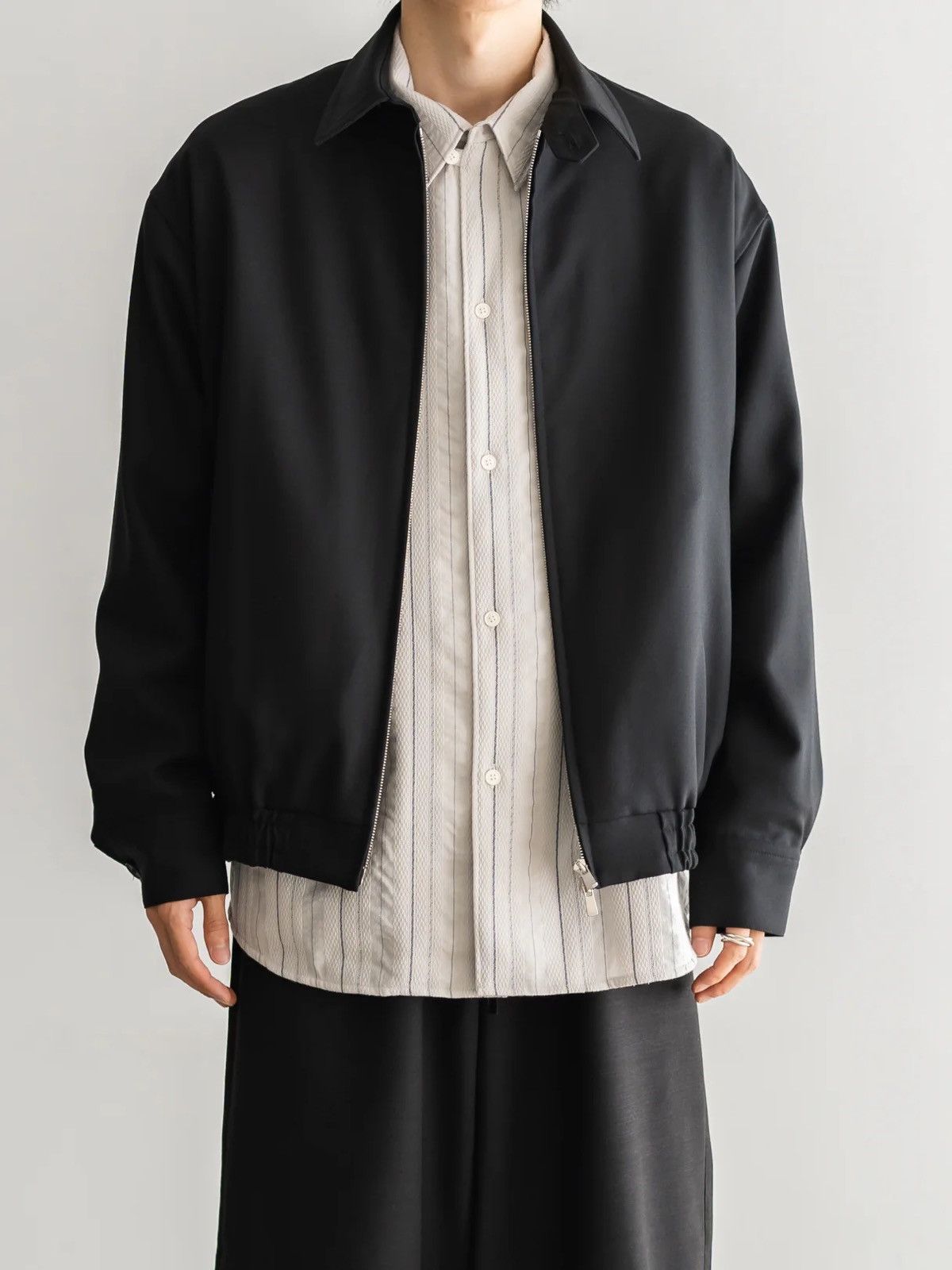 Other Nonnotte draping wool gab bomber jacket size 5 Size US L / EU 52-54 / 3 - 3 Thumbnail
