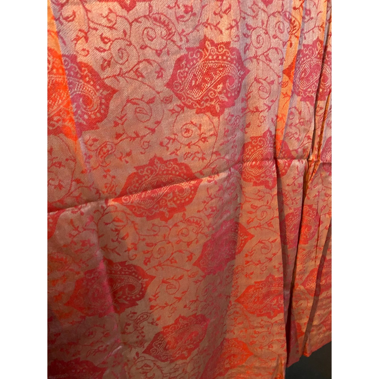 Other NEW 100% Cashmere Shawl Red & Gold Size ONE SIZE - 4 Thumbnail