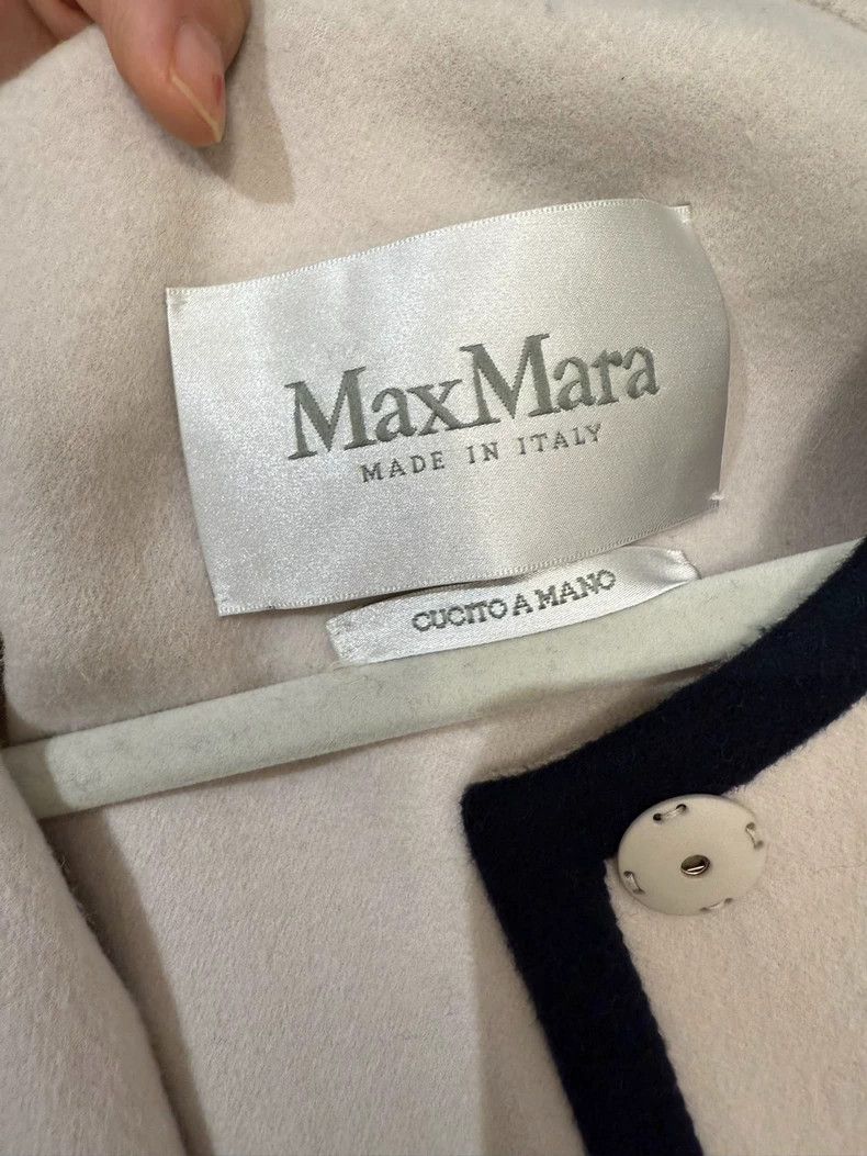 Max Mara Max Mara White wool coat Size S / US 4 / IT 40 - 3 Thumbnail