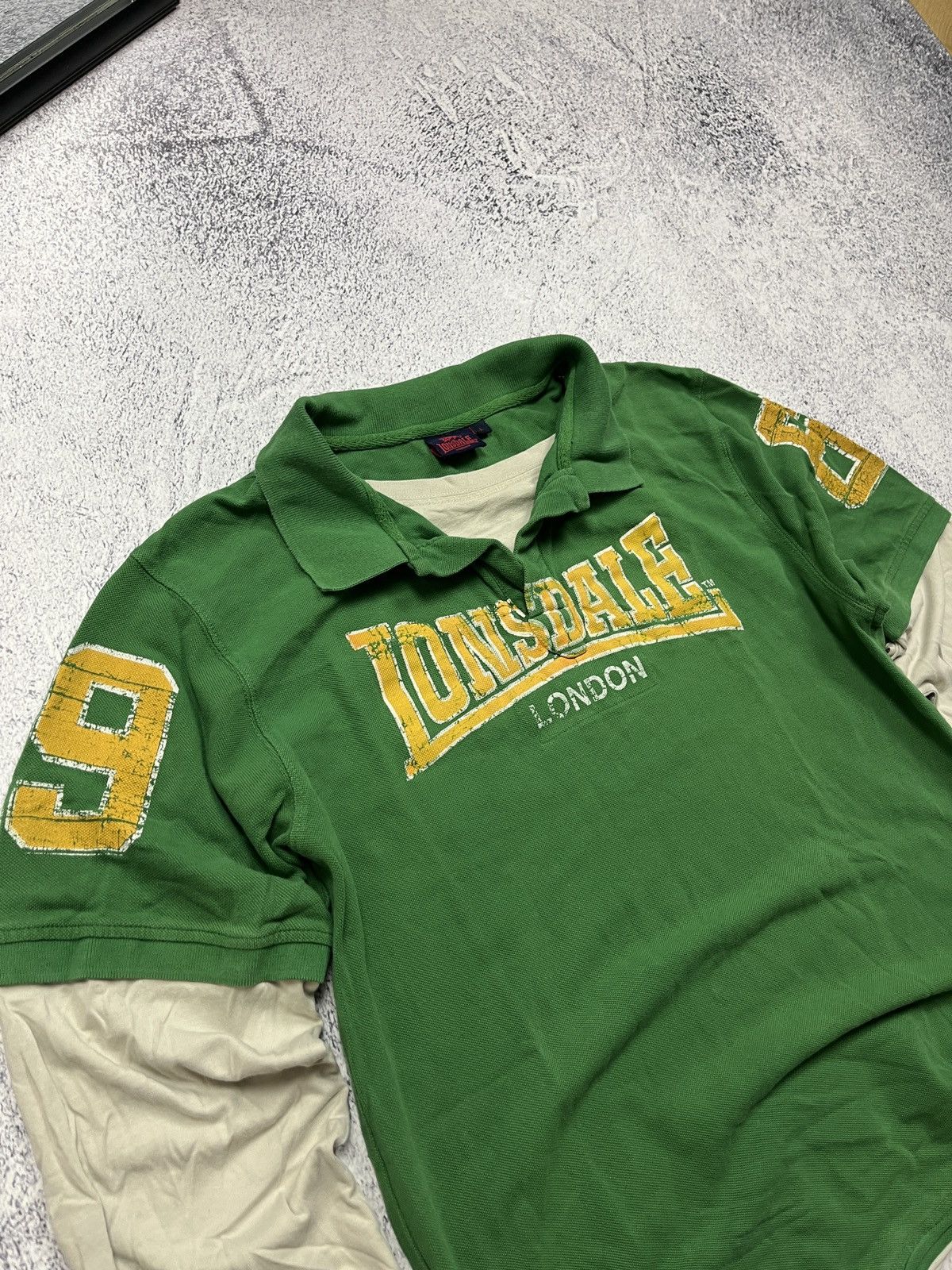 Lonsdale Vintage Lonsdale Polo tee Big Logo Old Money 00s USA Size US M / EU 48-50 / 2 - 7 Thumbnail
