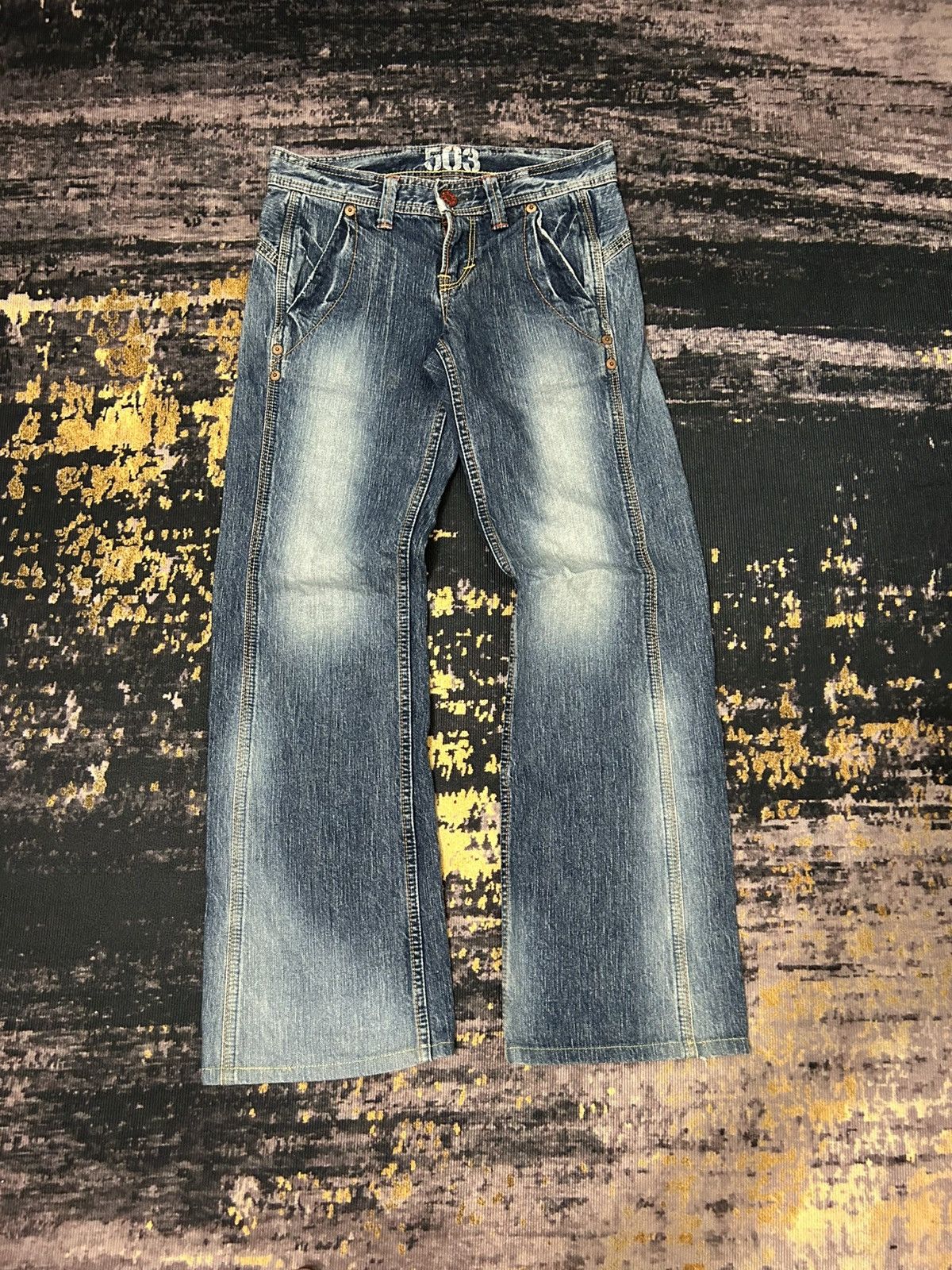 Edwin Vintage Edwin Mud Wash Flare Jeans Size US 28 / EU 44 - 2 Thumbnail