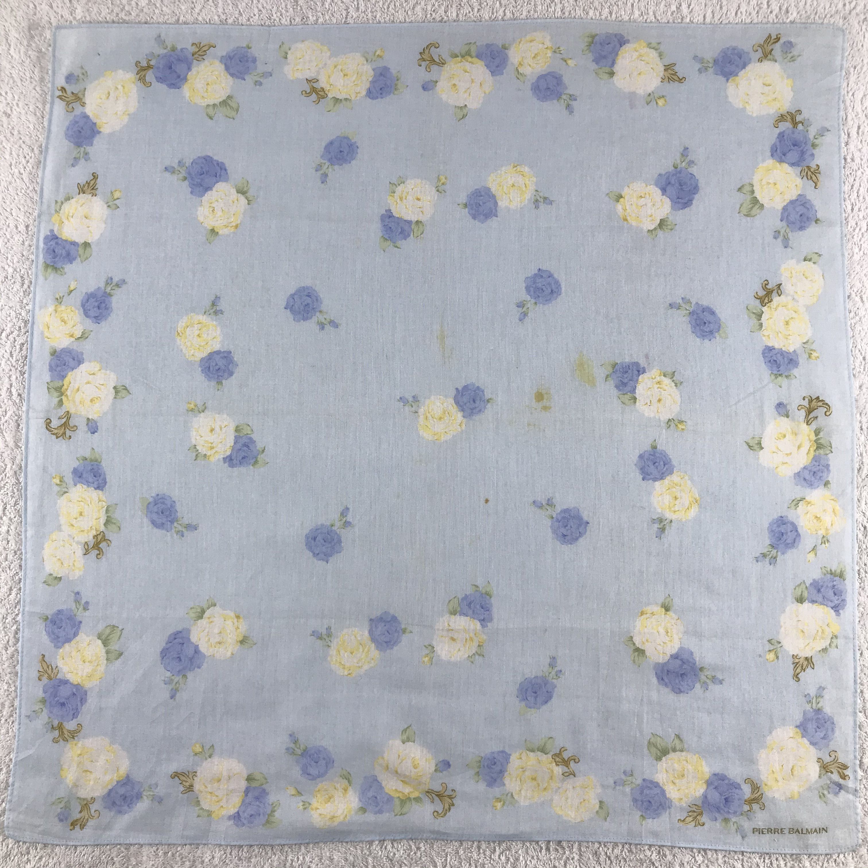 Pierre Balmain × Vintage Pierre Balmain Bandana / Handkerchief / Neckerchief - S287 Size ONE SIZE - 1 Thumbnail