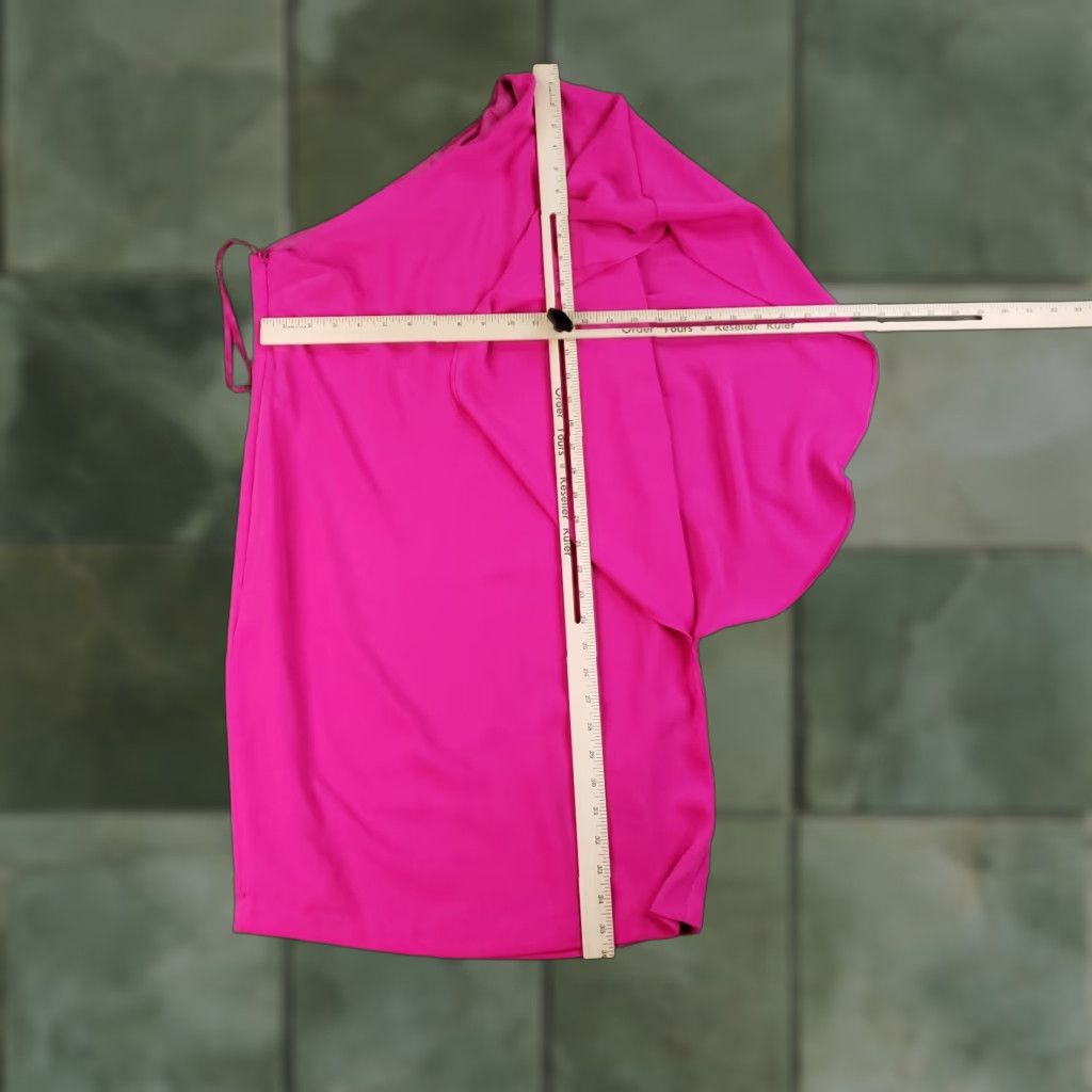 Ralph Lauren Lauren Ralph Lauren Dress Women Size 0 Pink One Shoulder Short Lined Black Label Dress Size 25" / US 0 / IT 36 - 1 Thumbnail