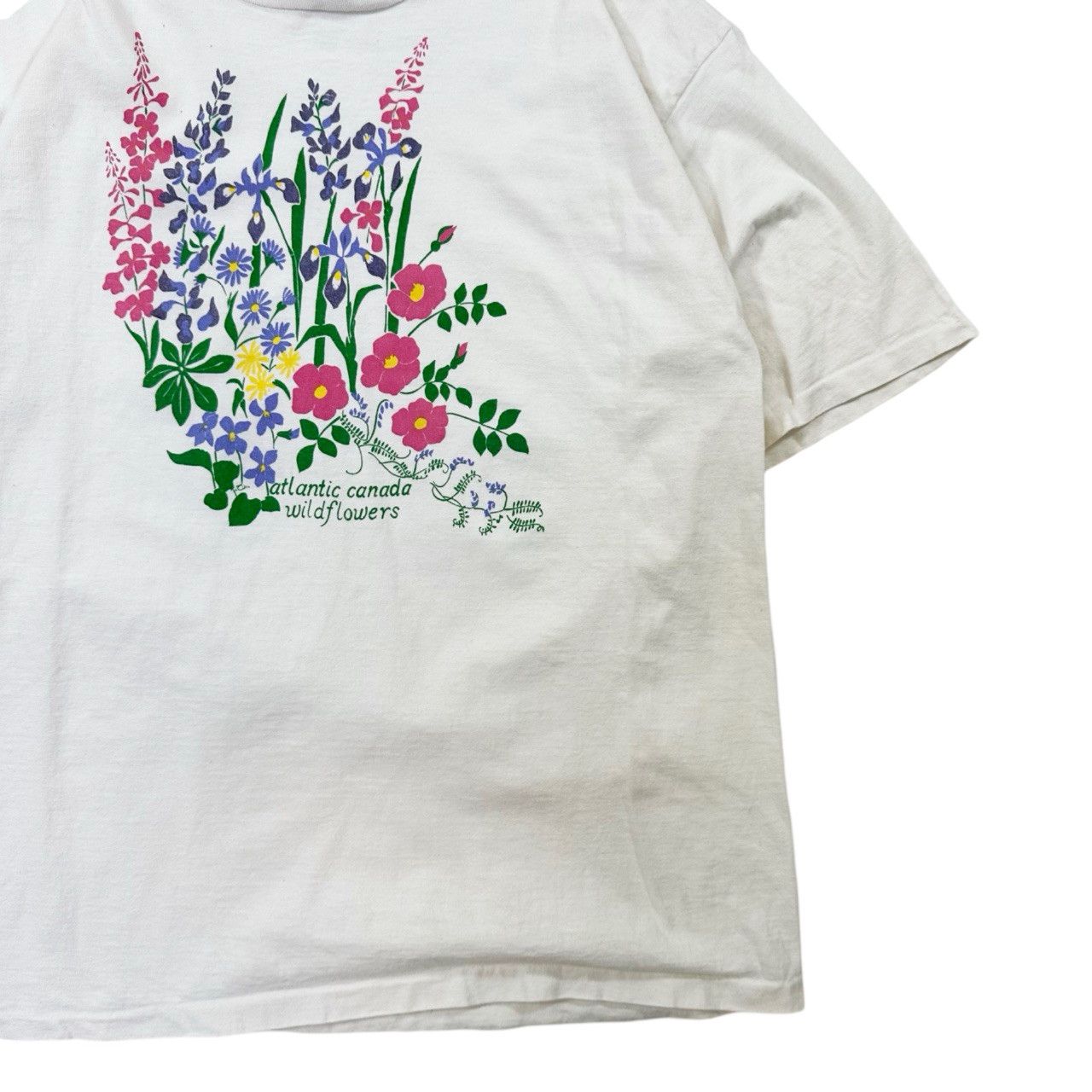 Vintage Vintazge 90s Single Stitch Atlantic Canada Wildflowers Size US L / EU 52-54 / 3 - 3 Thumbnail