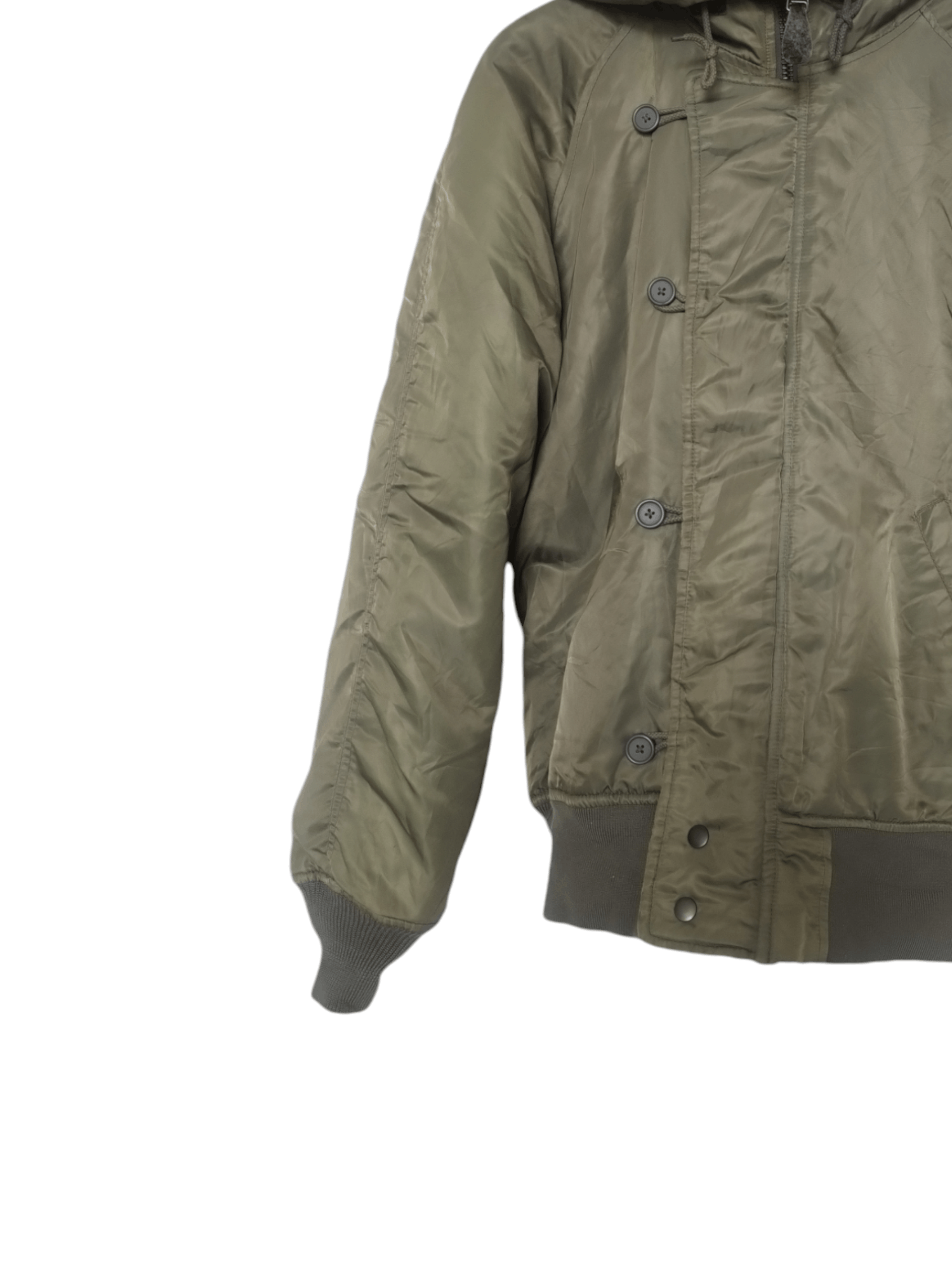 Avirex × Vintage Avirex Flight Bomber Faux Fur Hoodie Jacket Size US L / EU 52-54 / 3 - 2 Thumbnail