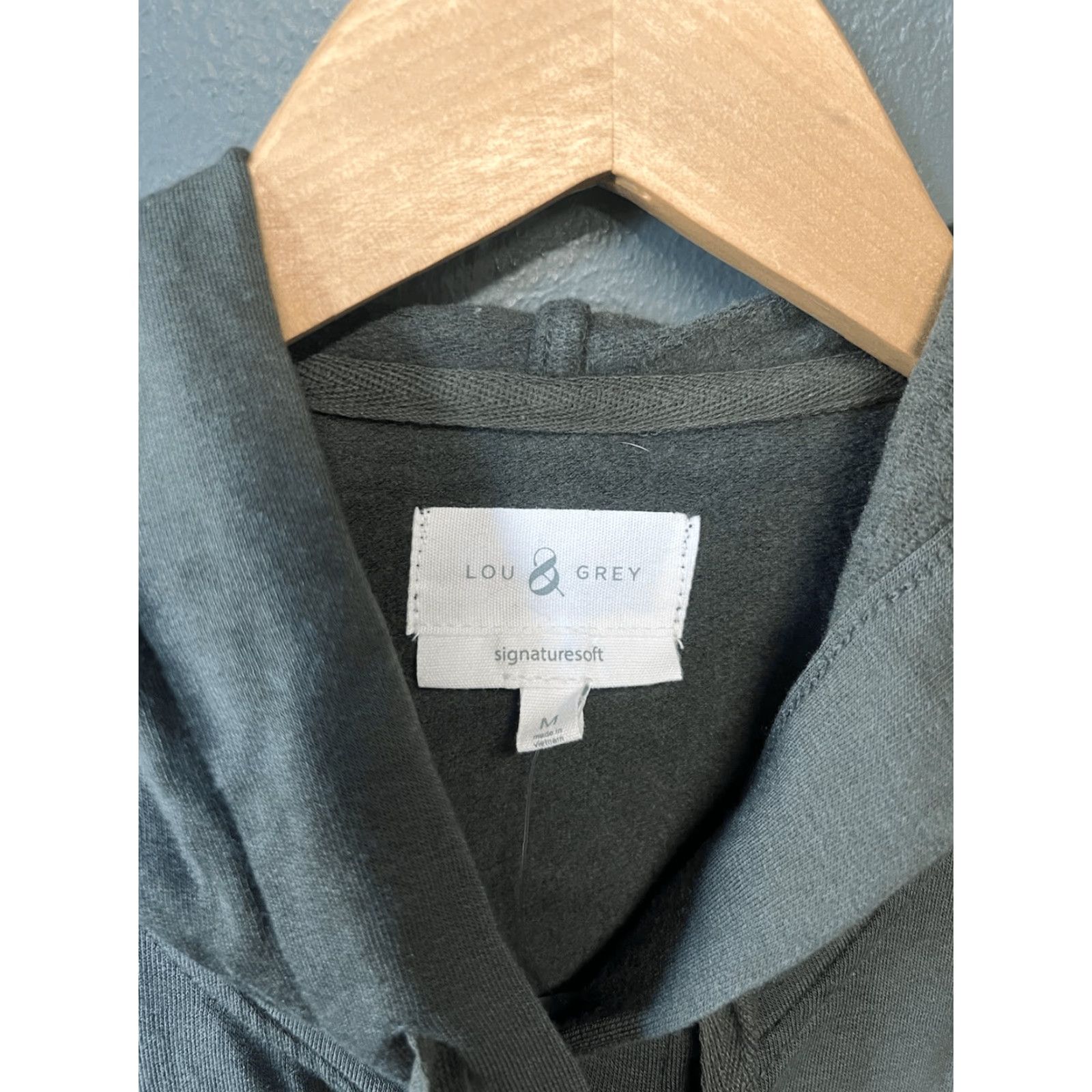 Lou & Grey Lou & Grey Womens Green Long Sleeve Lightweight Hooded Long Sweatshirt Sz M NWT Size M / US 6-8 / IT 42-44 - 3 Thumbnail